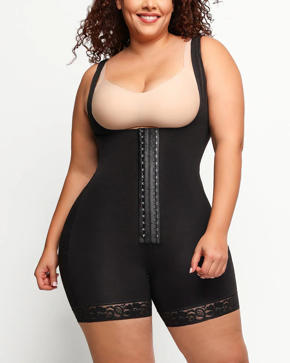 Smoothing Open Bust Sculpting Bodysuit