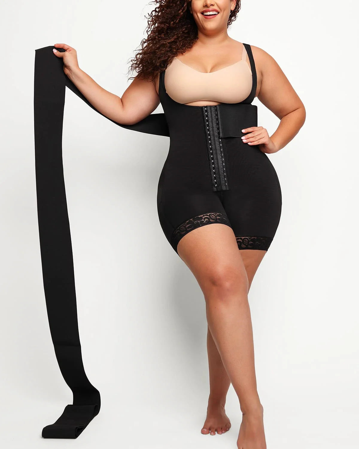 Smoothing Open Bust Sculpting Bodysuit