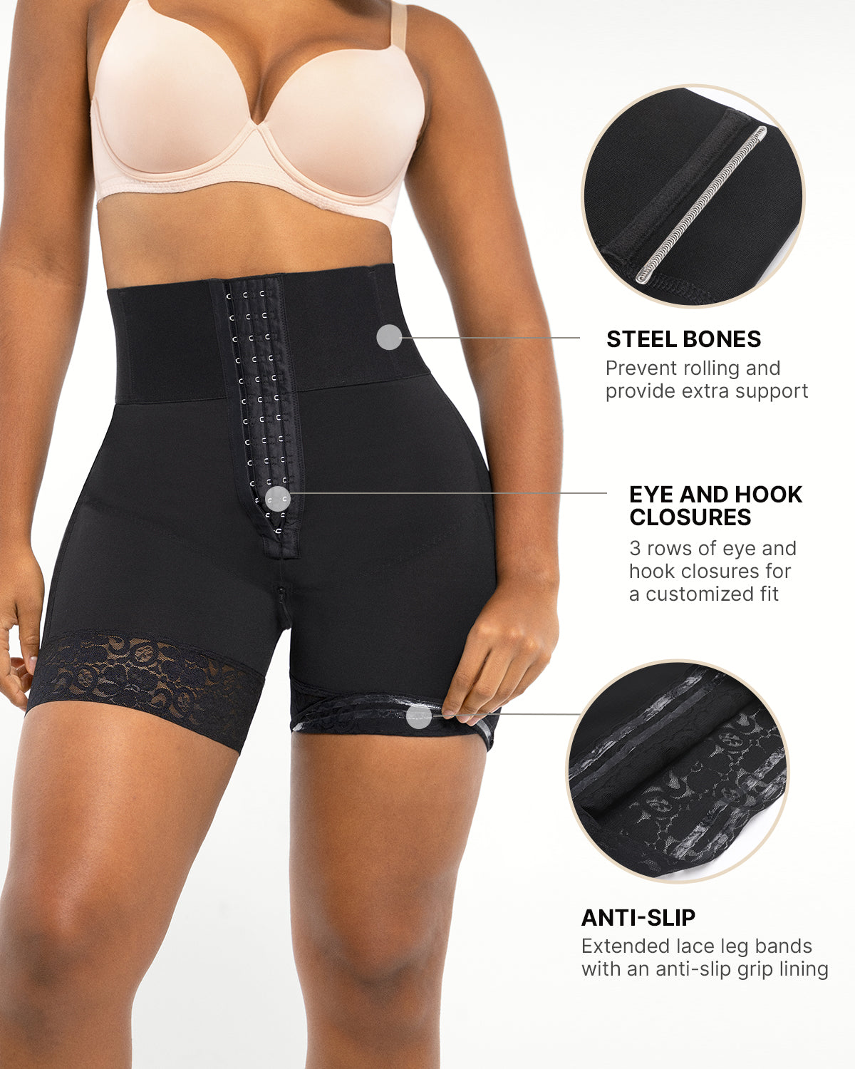 Sculpting High-Waisted Shaper Shorts