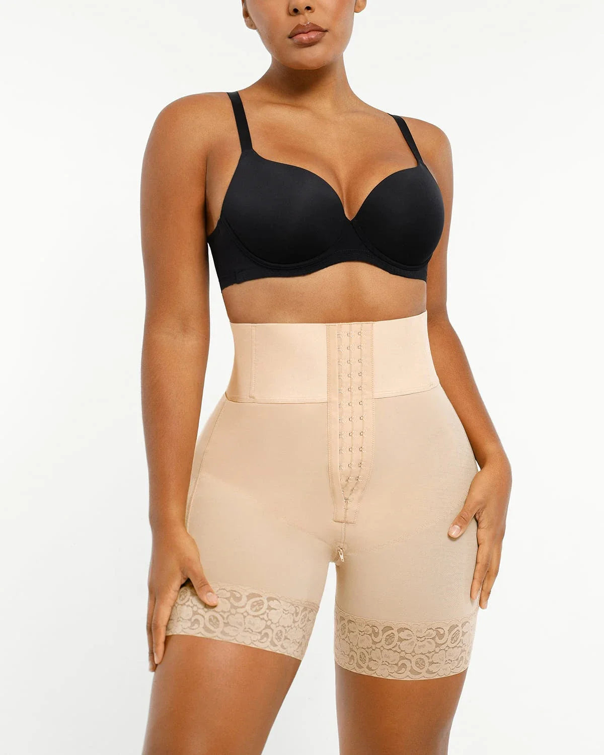 Sculpting High-Waisted Shaper Shorts