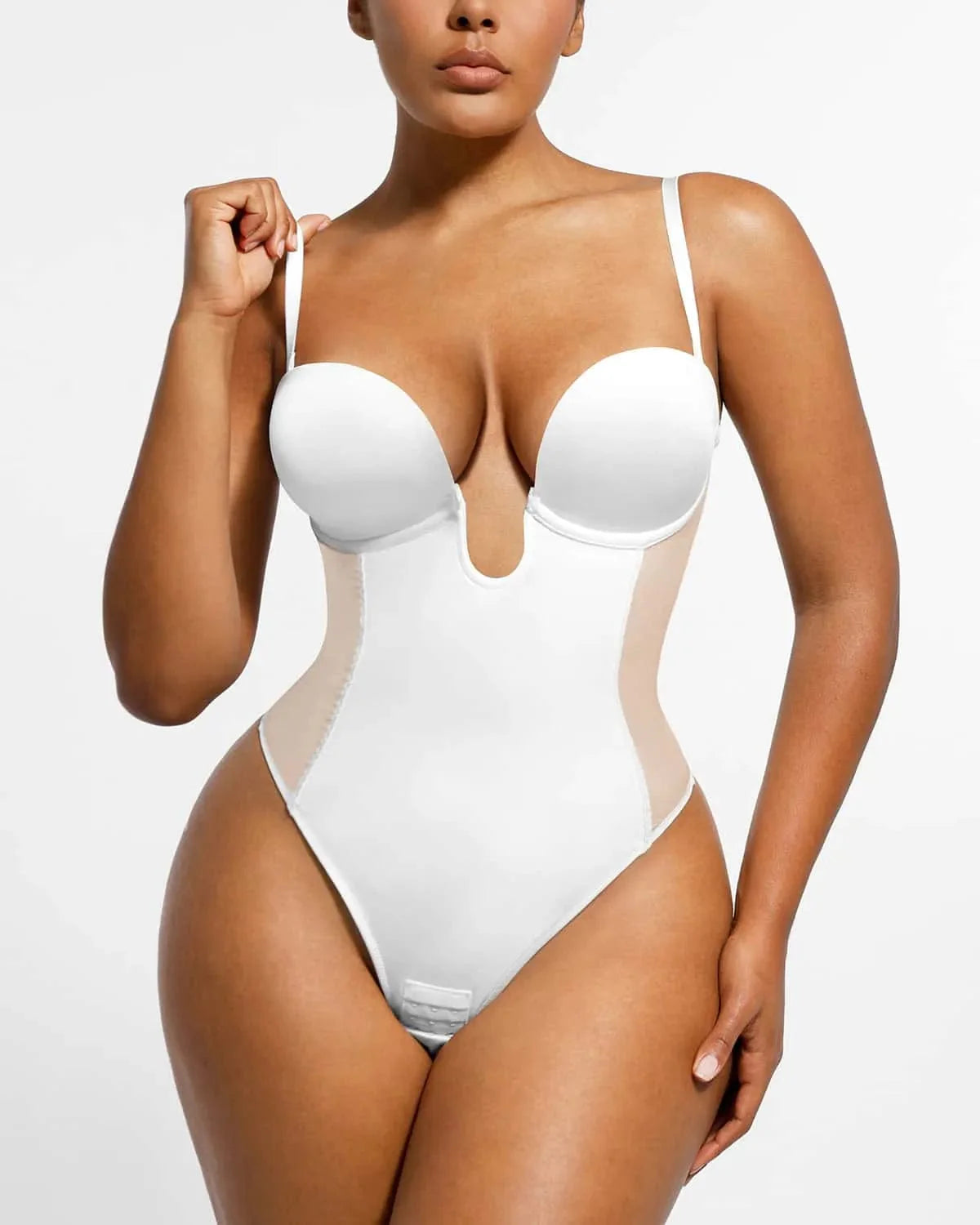 Deep Plunge Low-Back Sculpting Bodysuit