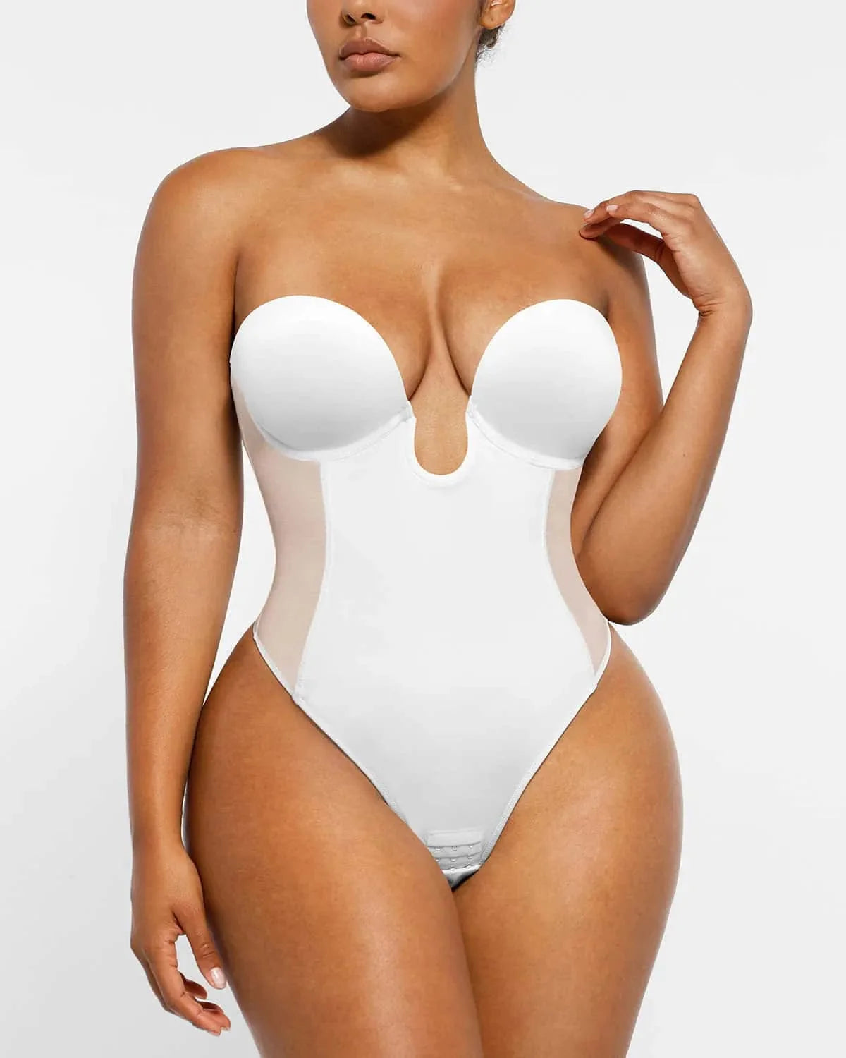 Deep Plunge Low-Back Sculpting Bodysuit