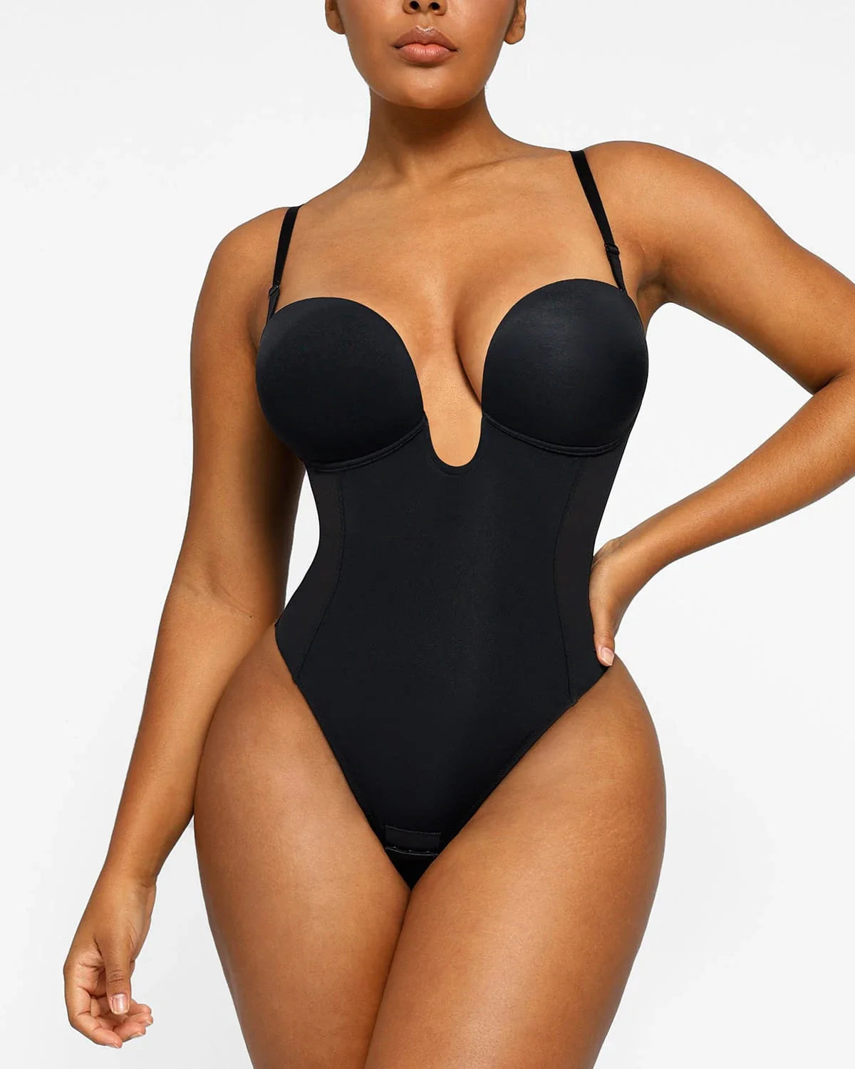 Deep Plunge Low-Back Sculpting Bodysuit
