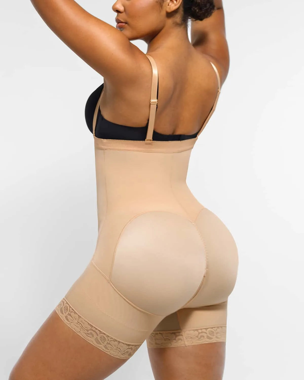 High-Waist Tummy Control Compression Mid Thigh Short