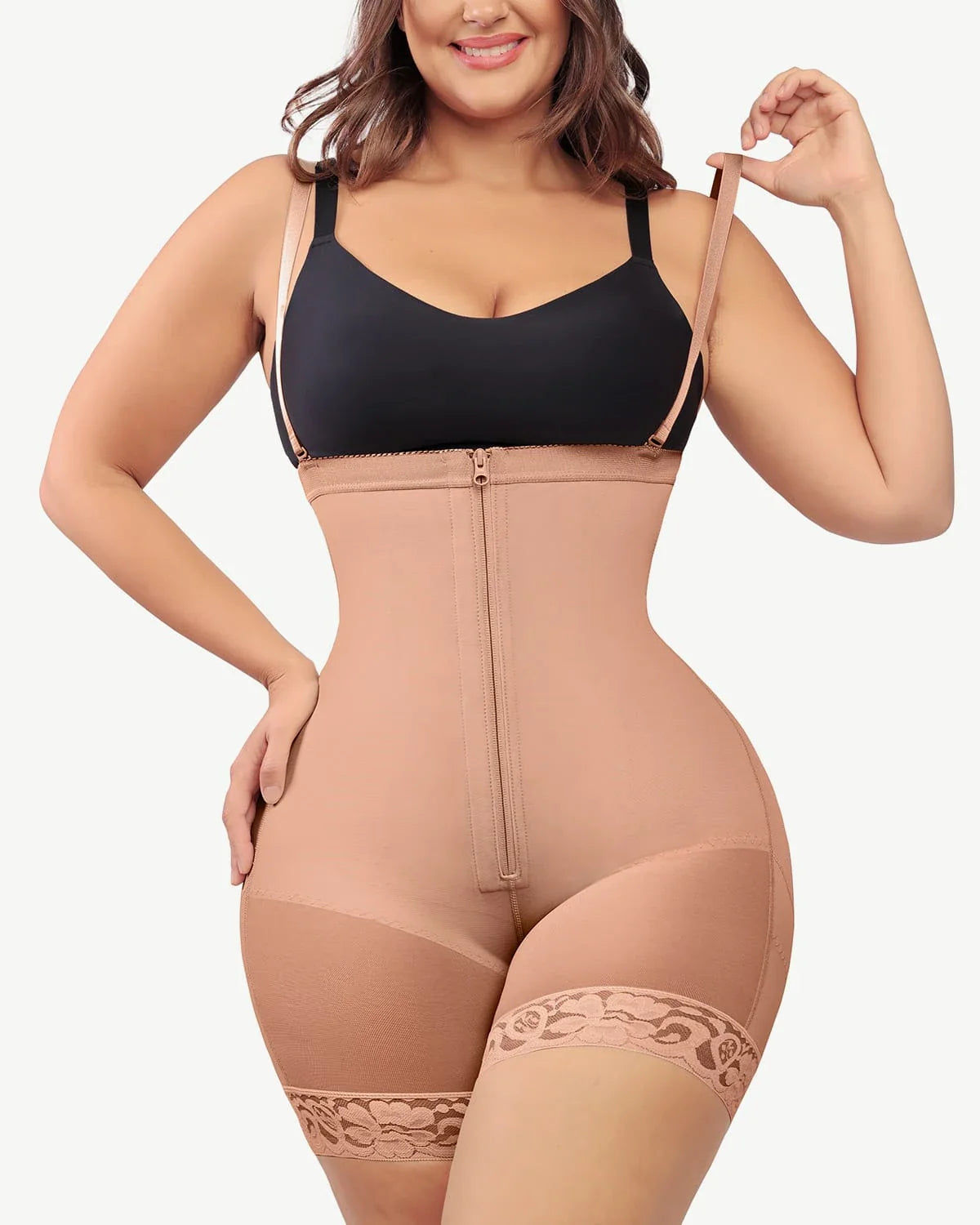 High-Waist Tummy Control Compression Mid Thigh Short