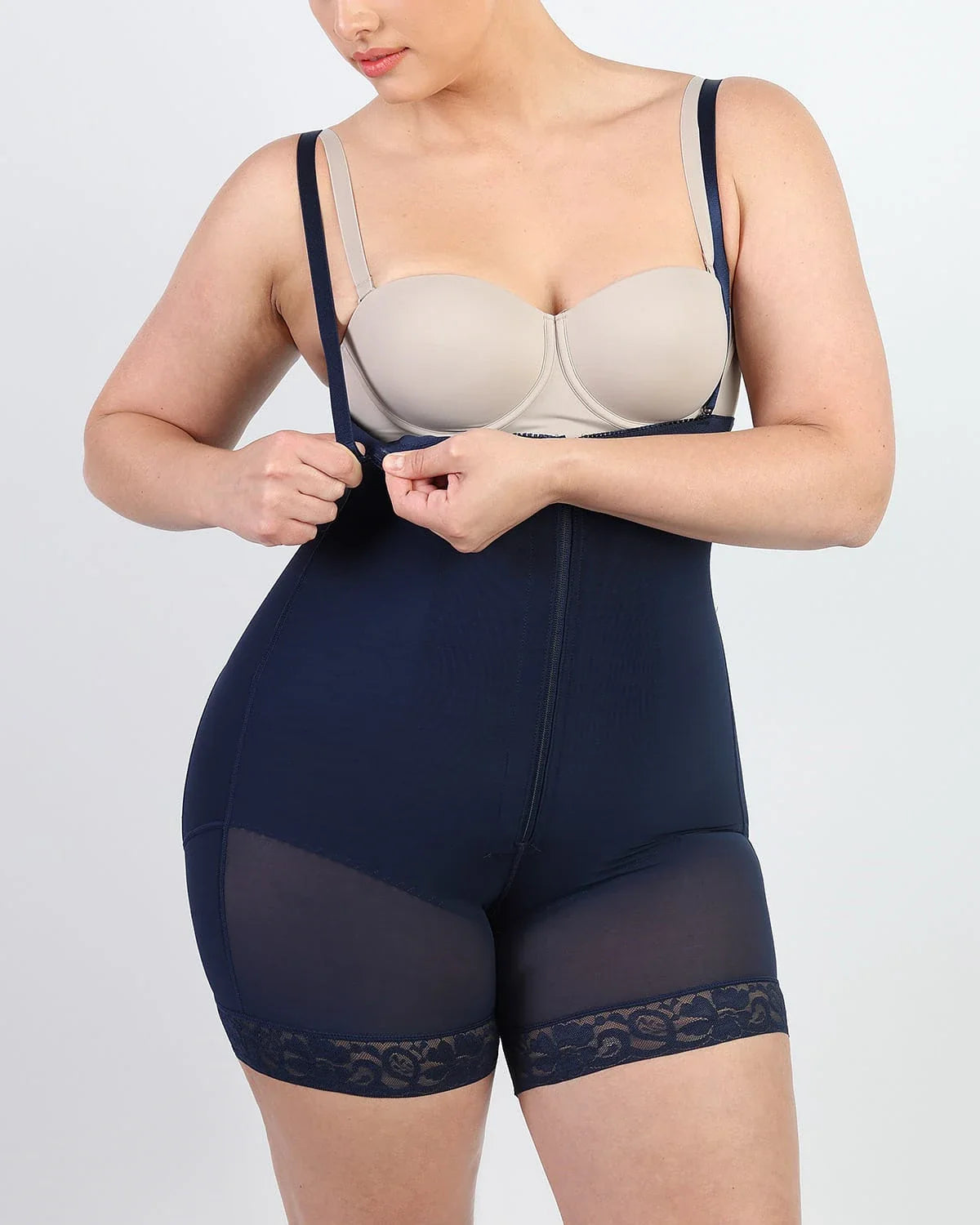 High-Waist Tummy Control Compression Mid Thigh Short