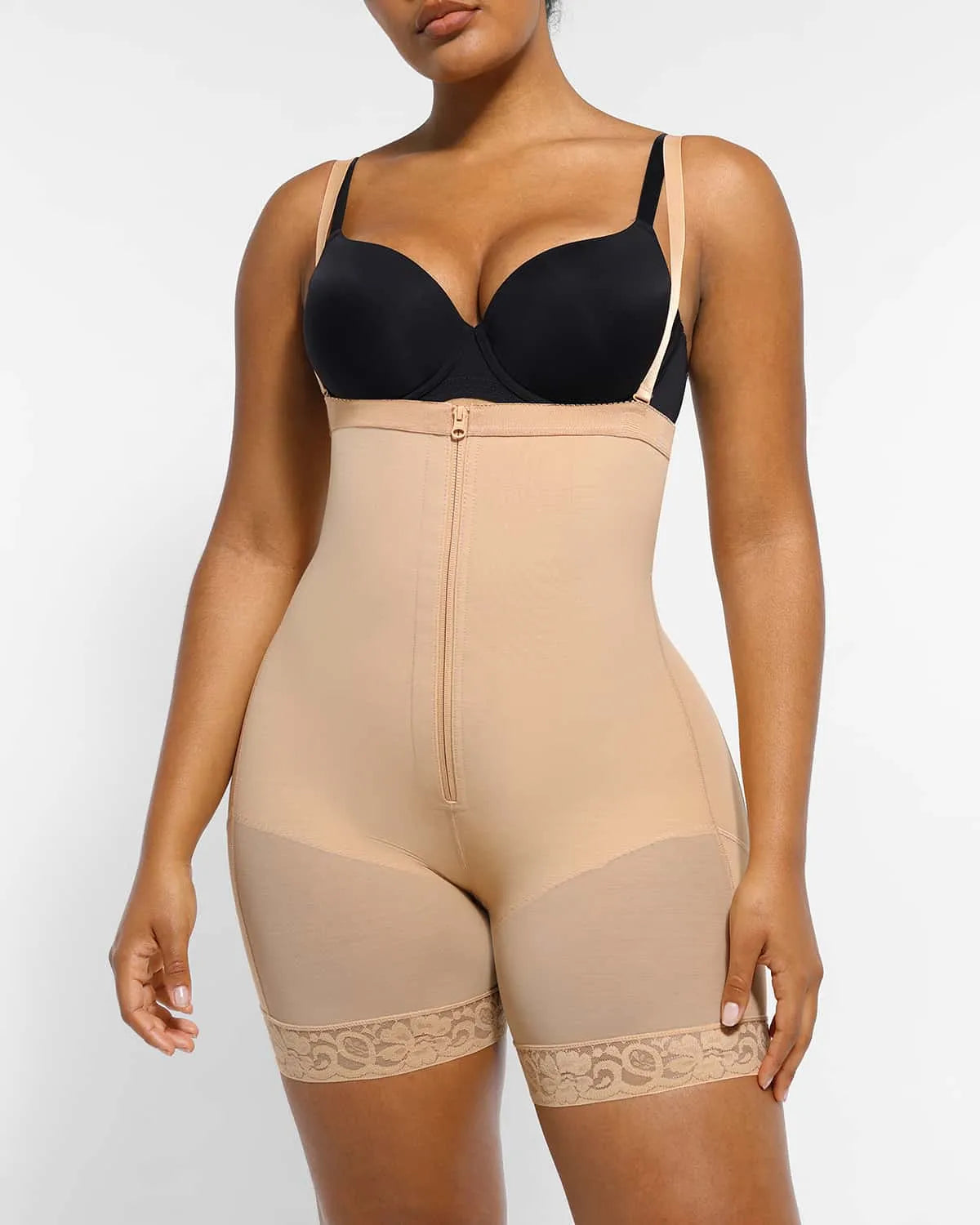 High-Waist Tummy Control Compression Mid Thigh Short