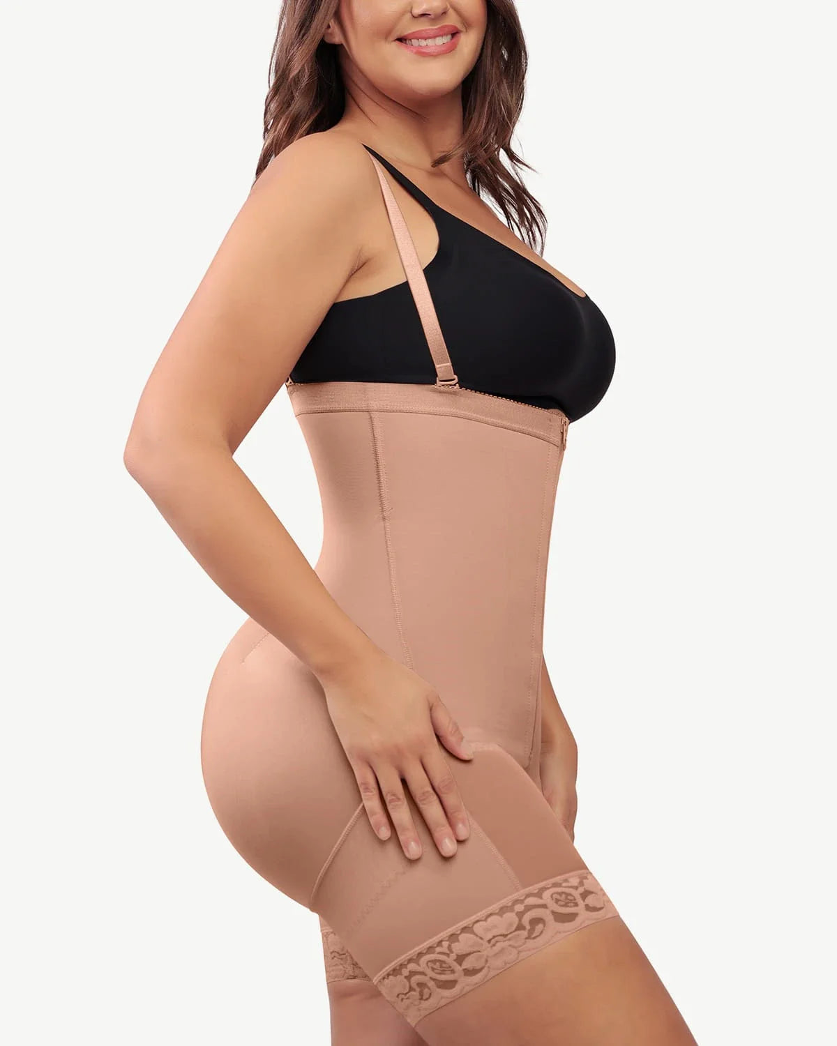 High-Waist Tummy Control Compression Mid Thigh Short
