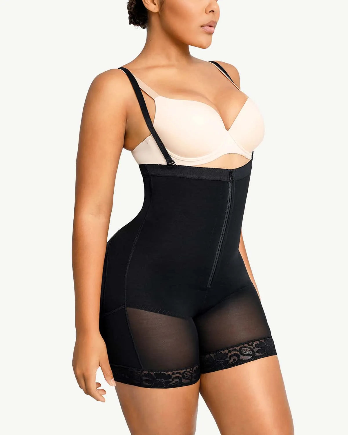 High-Waist Tummy Control Compression Mid Thigh Short