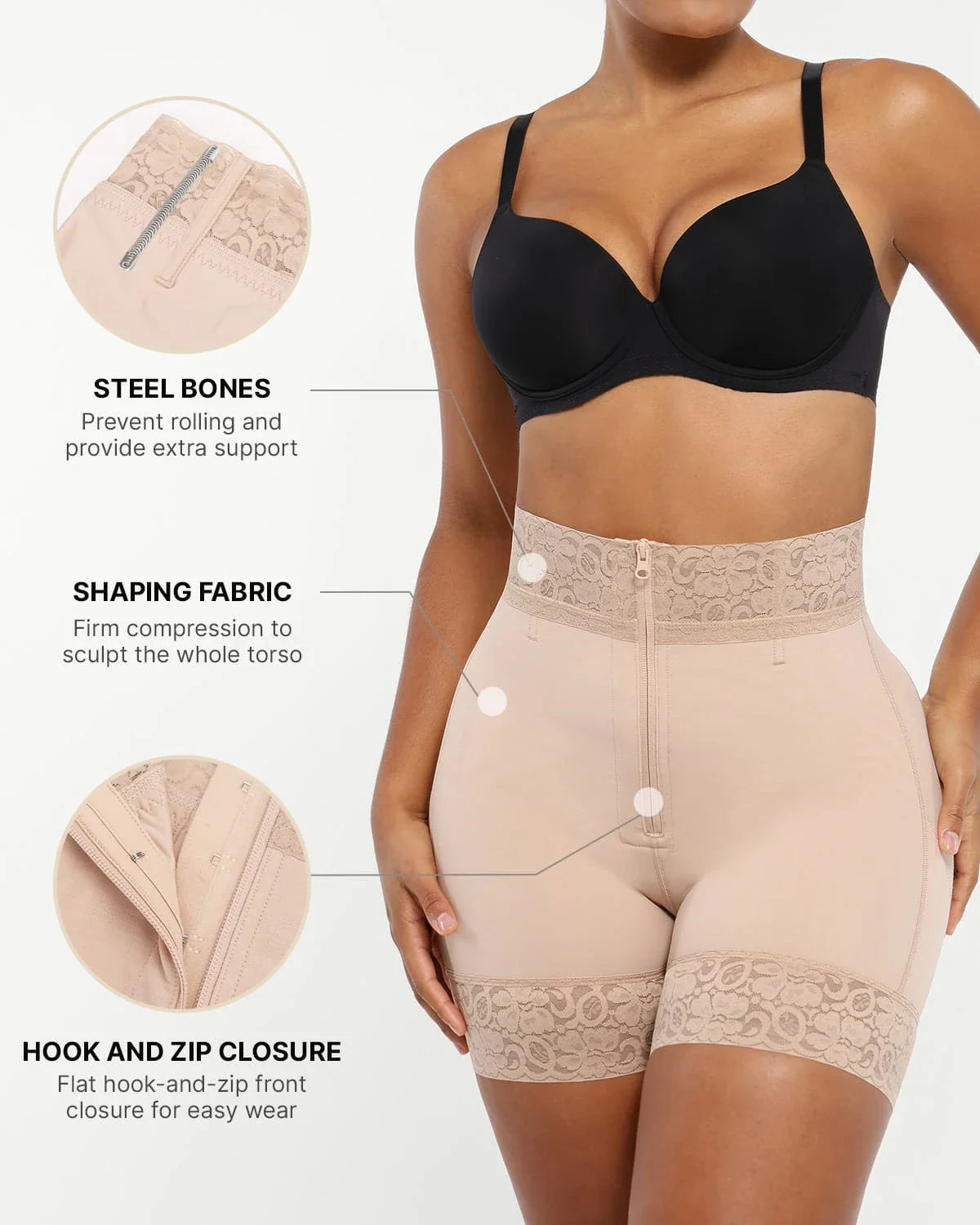 Mid-Rise Butt-Lifting Shaper Shorts