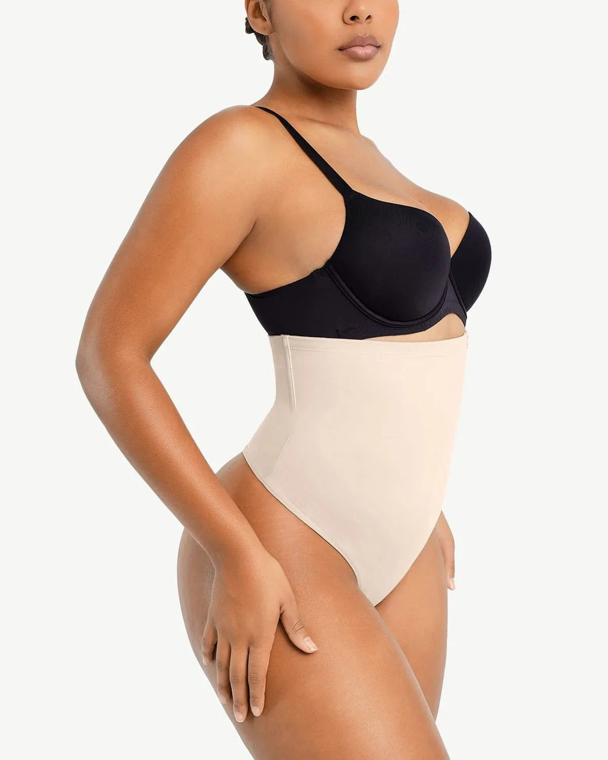Sculpting Side Zip Thong Shaper