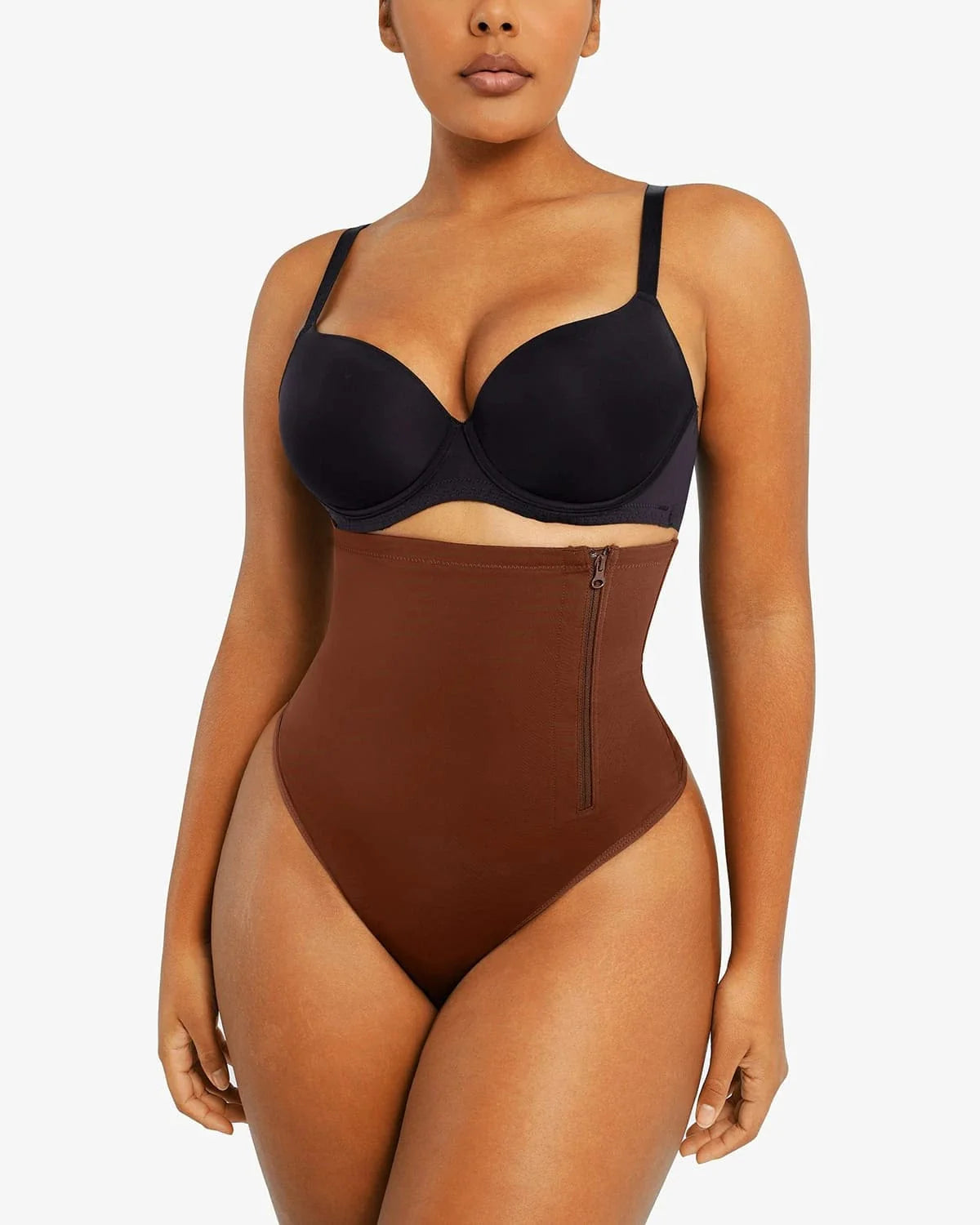 Sculpting Side Zip Thong Shaper