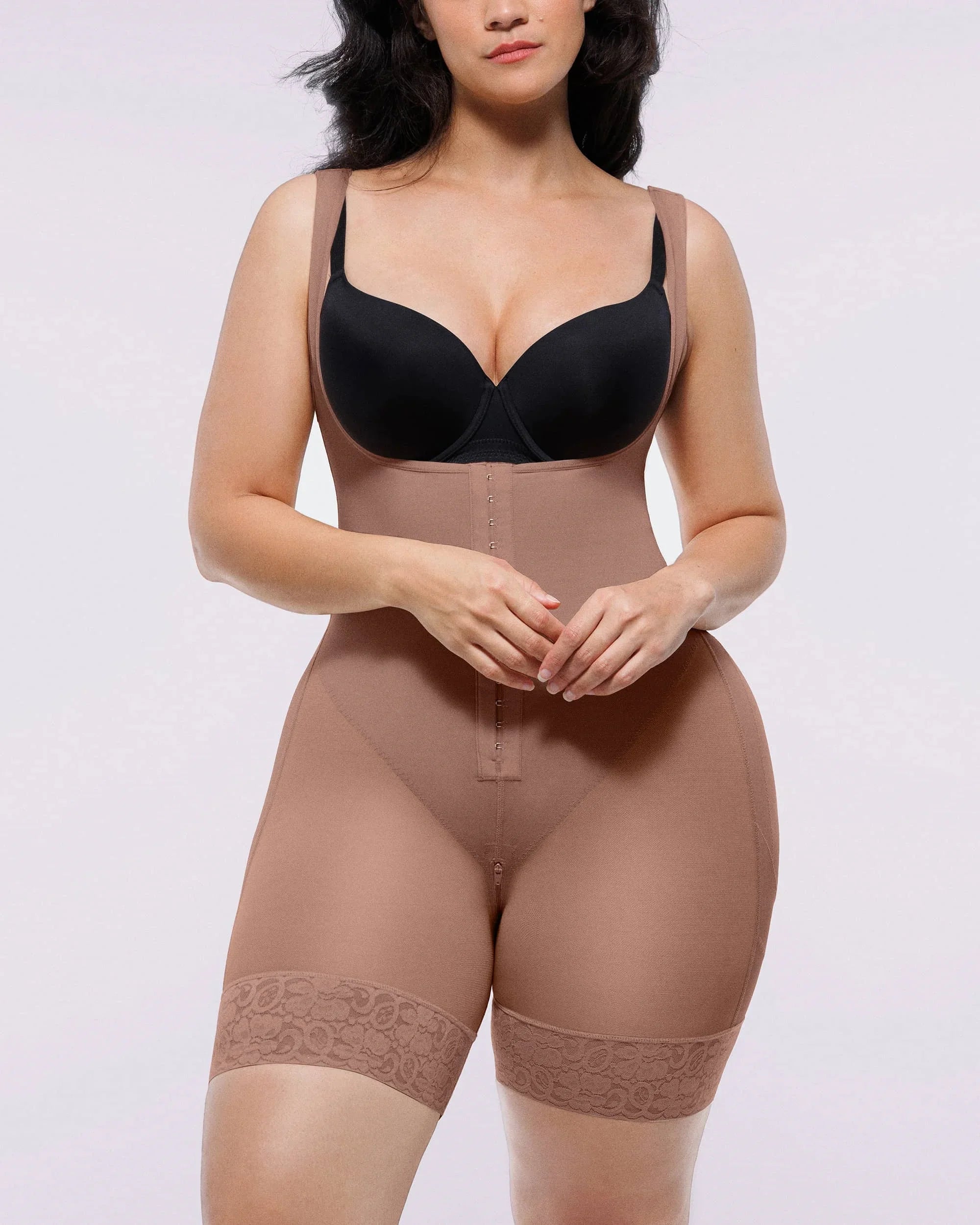 Extreme Compression Open Bust Shaping Bodysuit