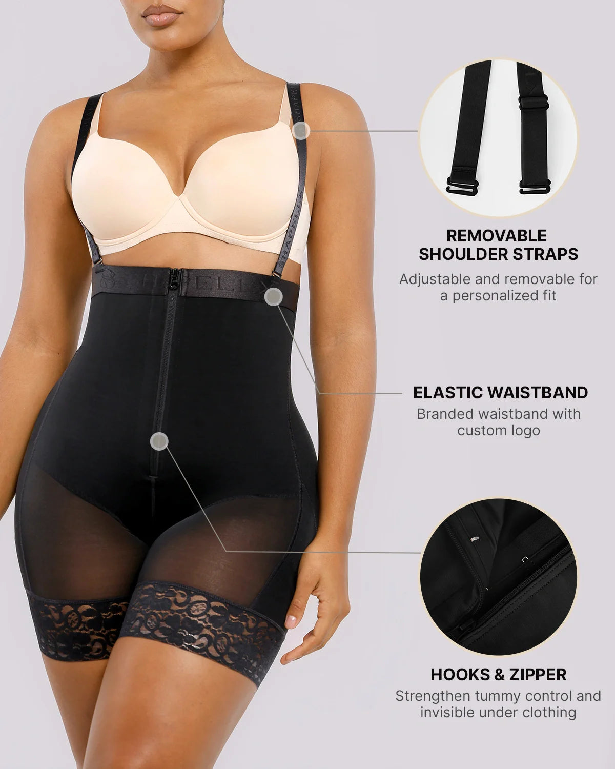 Firm Tummy Control Shaping Shorts