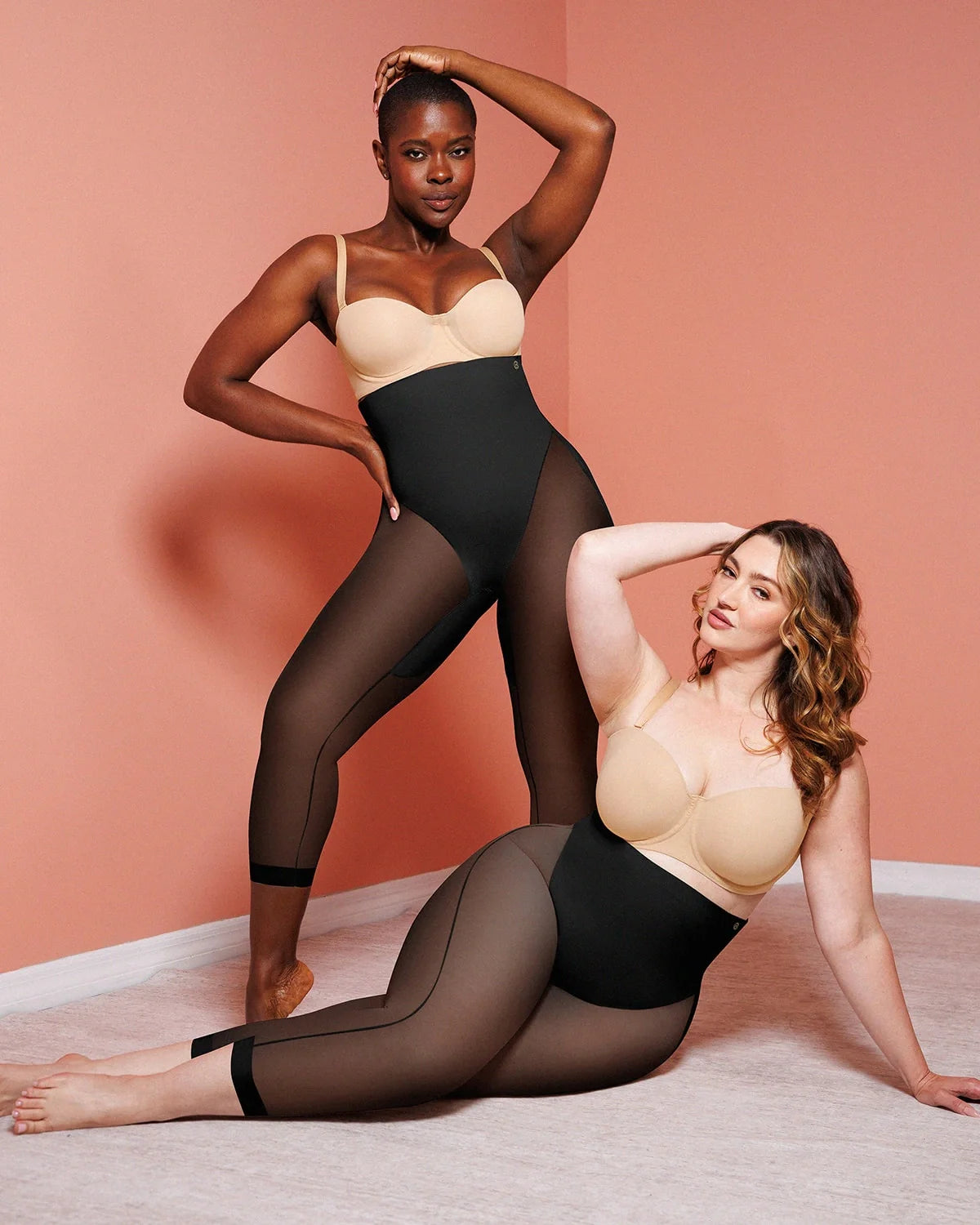 Butt-Lifting Mesh Capri Leggings