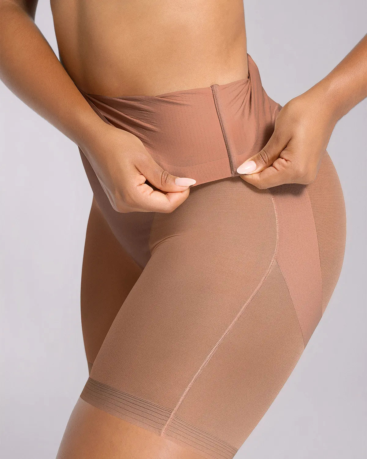 High-Waist Tummy Control Sculpting Mid Thigh Short