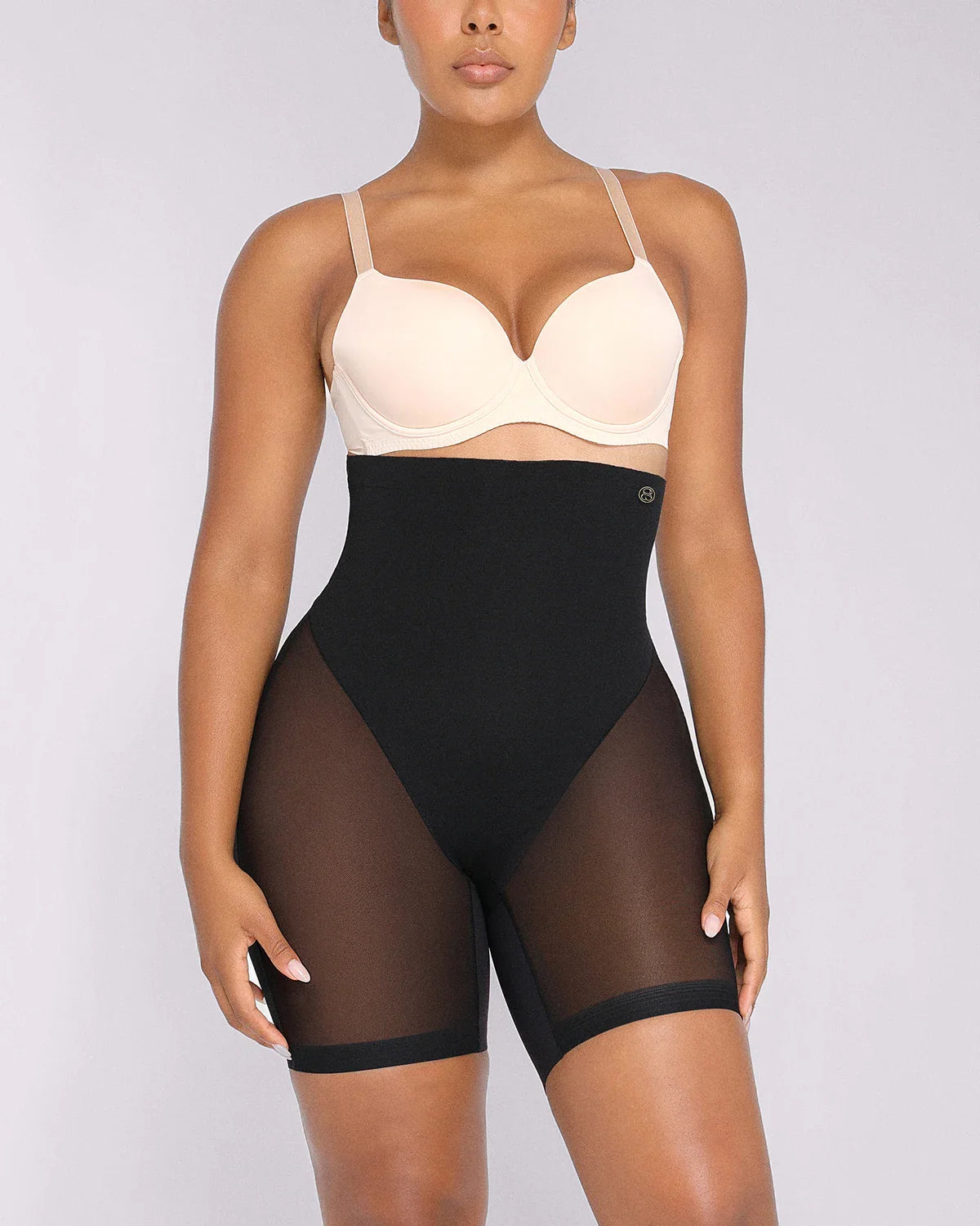 High-Waist Tummy Control Sculpting Mid Thigh Short