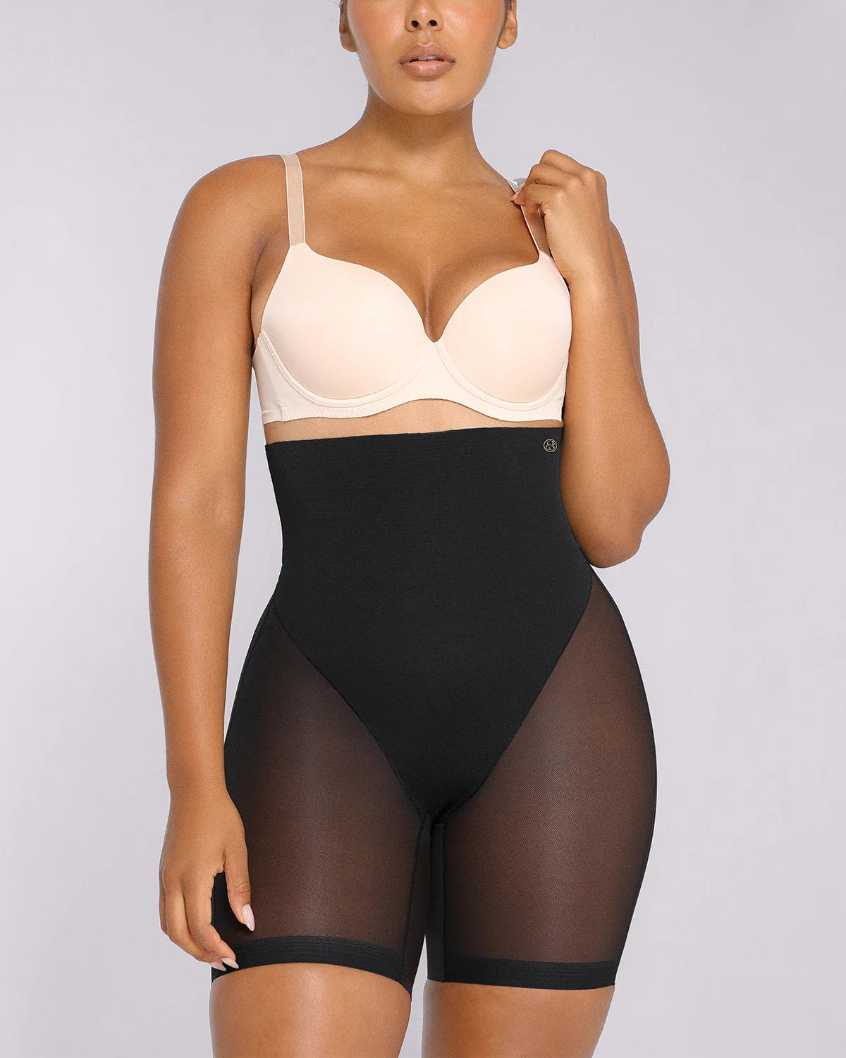 High-Waist Tummy Control Sculpting Mid Thigh Short