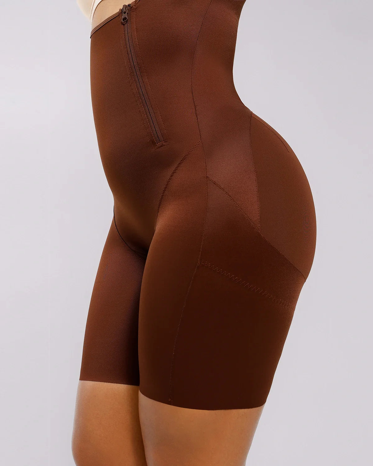 Silk Smoothing Open Bust Full Bodysuit