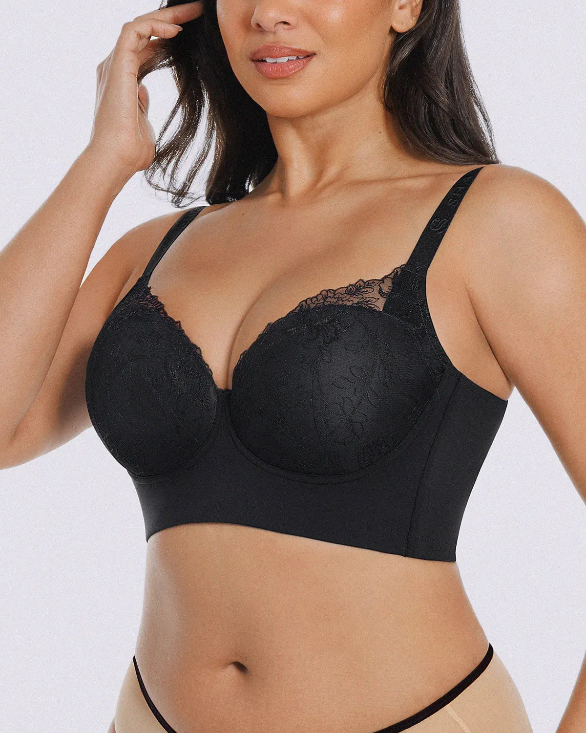 Back Smoothing Lace Underwire Bra