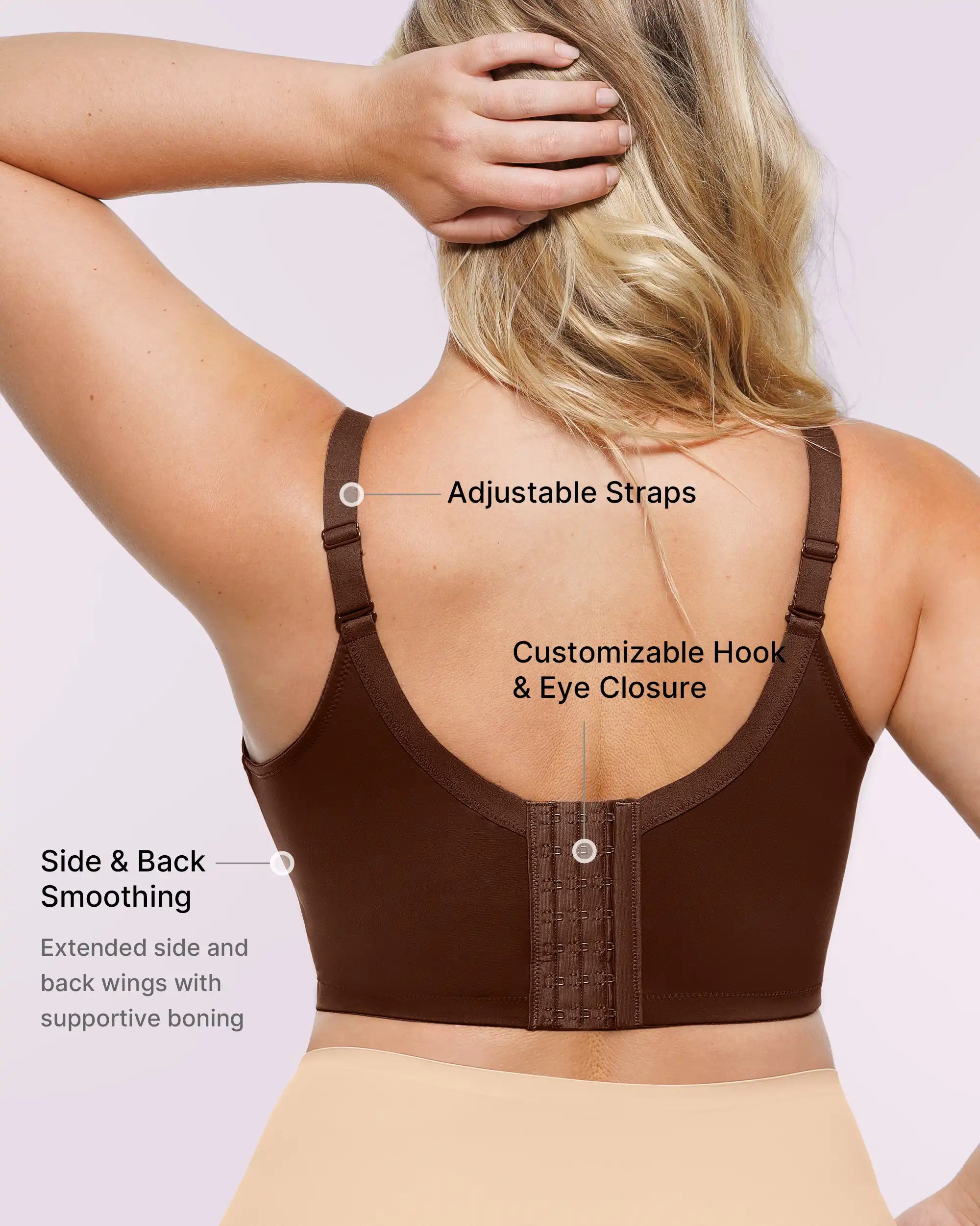 Back Smoothing Underwire Push-Up Bra