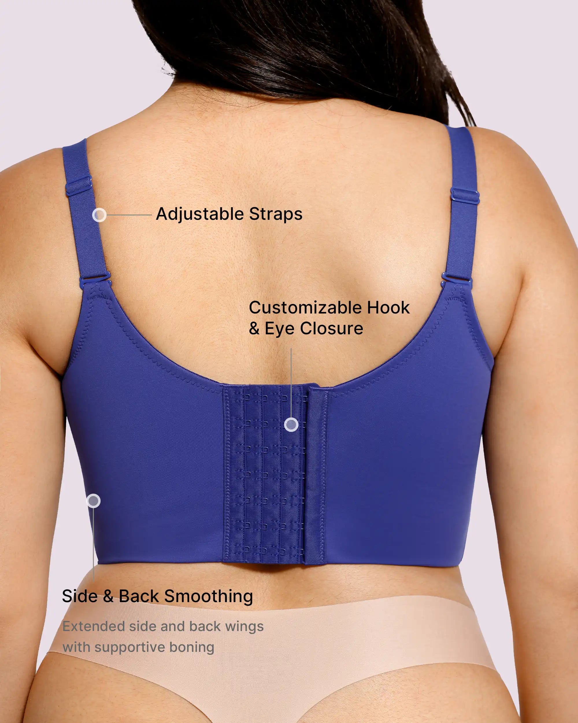 Back Smoothing Underwire Push-Up Bra