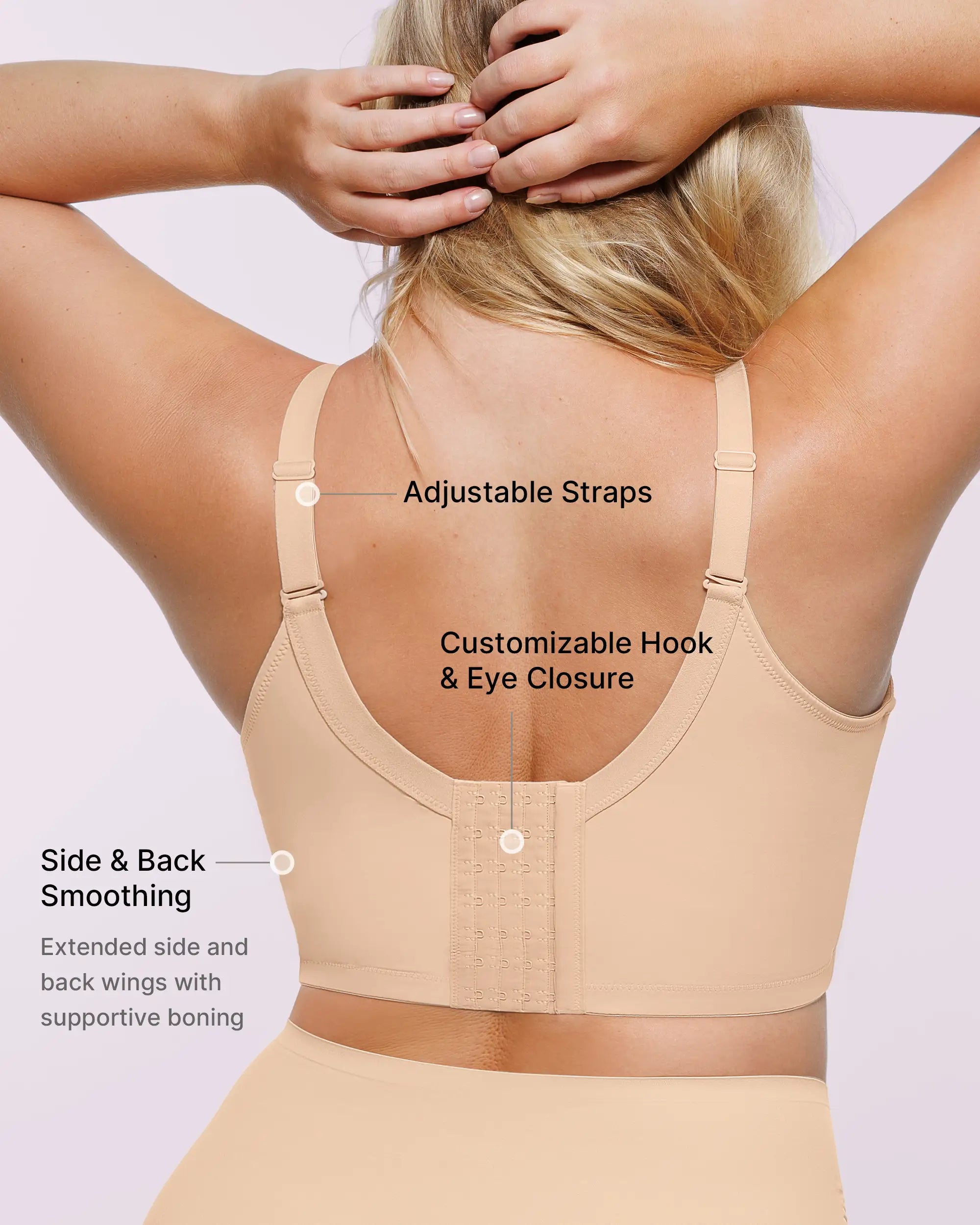 Back Smoothing Underwire Push-Up Bra