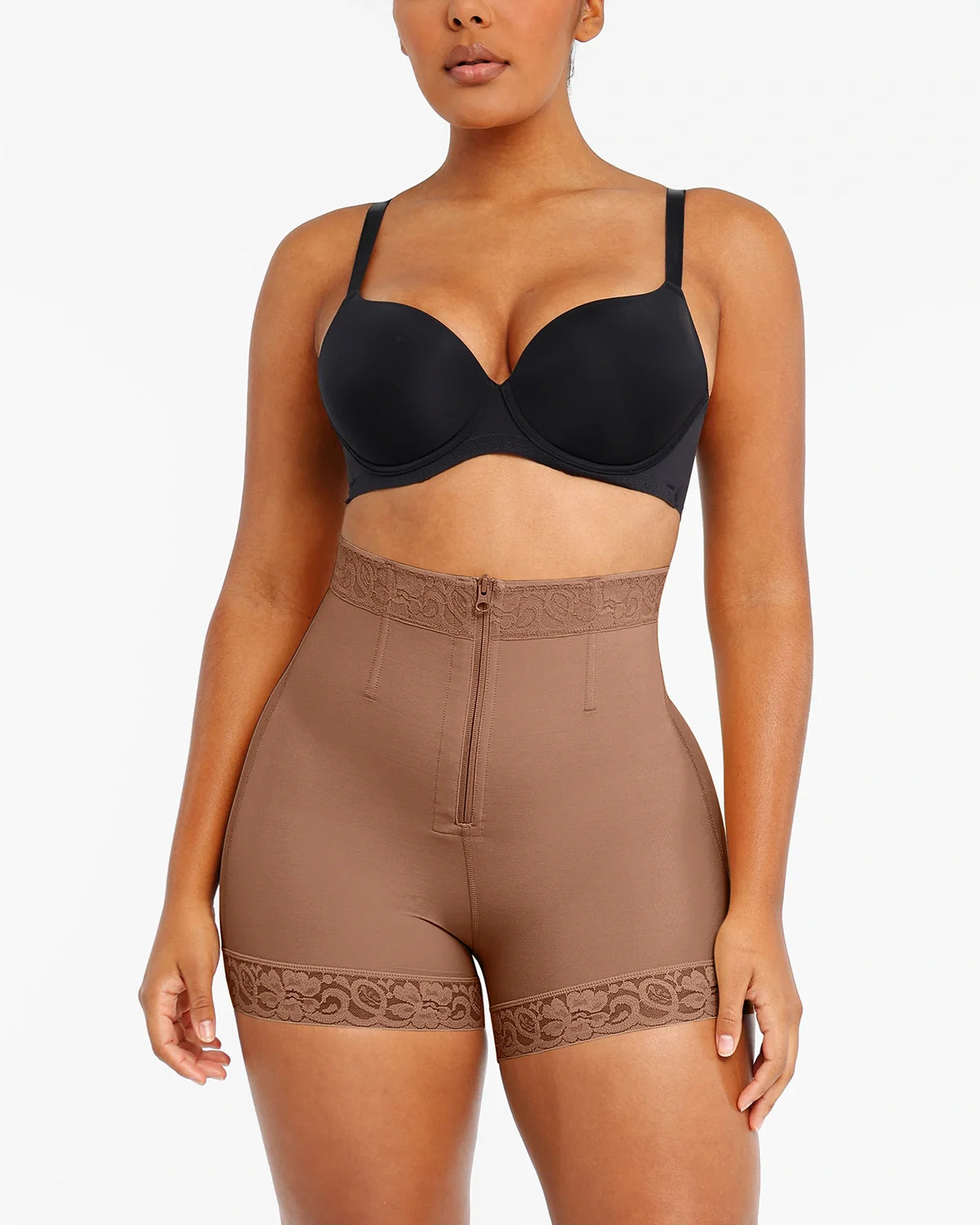 Lace Steel Boned Butt Enhancer Shaper Shorts