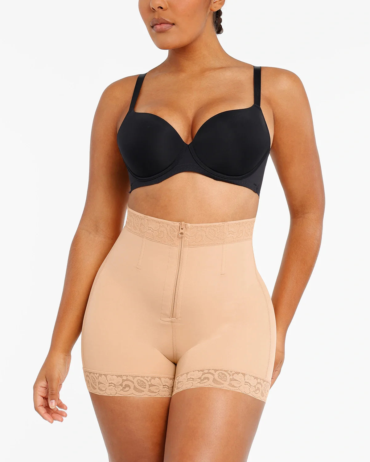 Lace Steel Boned Butt Enhancer Shaper Shorts