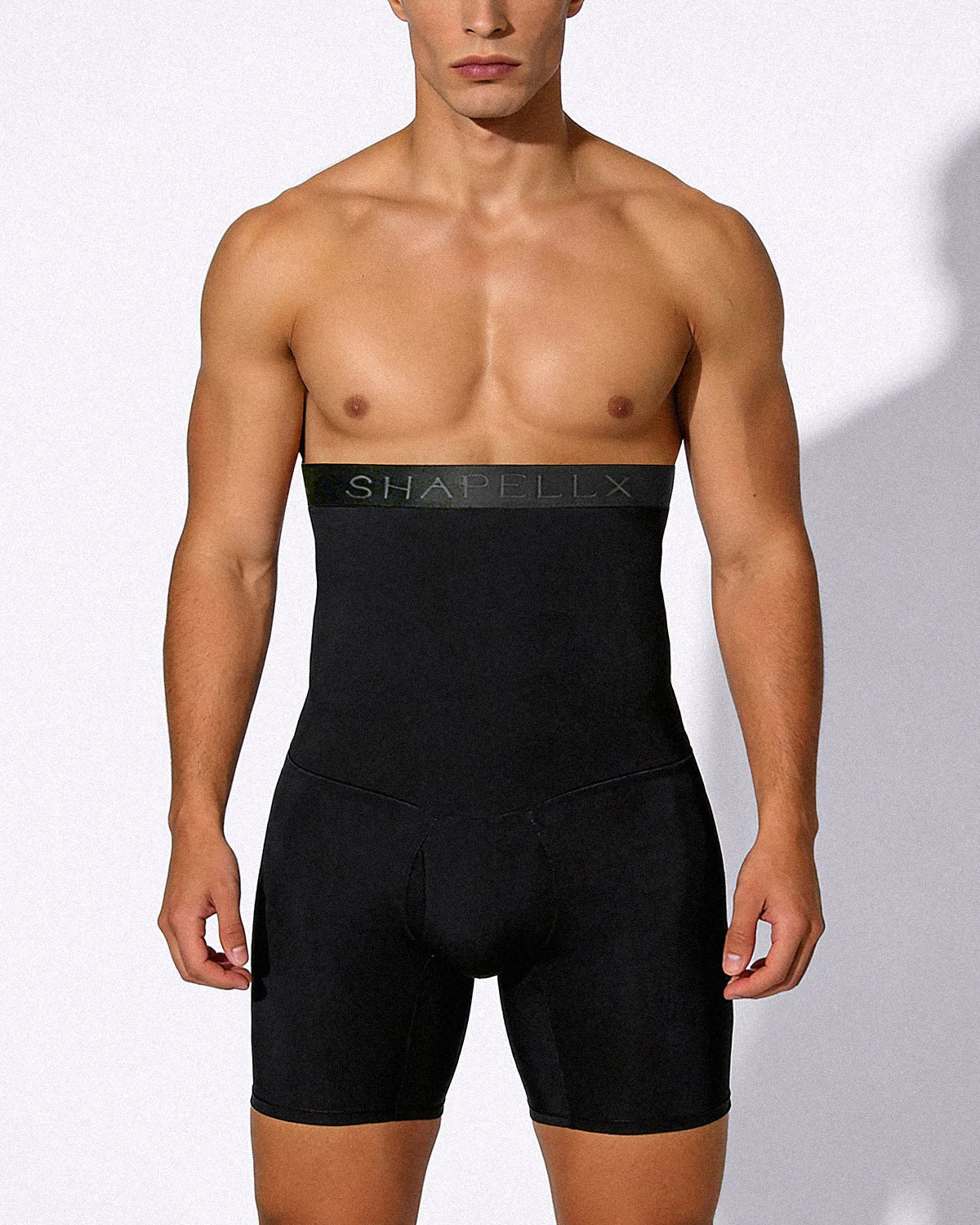 High-Waist Slimming Padded Shorts for Men
