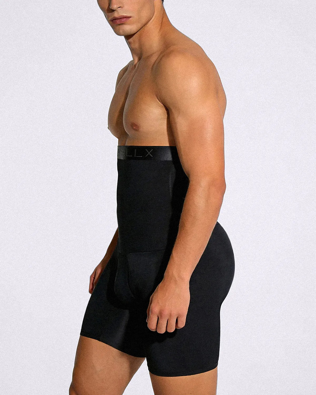 High-Waist Slimming Padded Shorts for Men