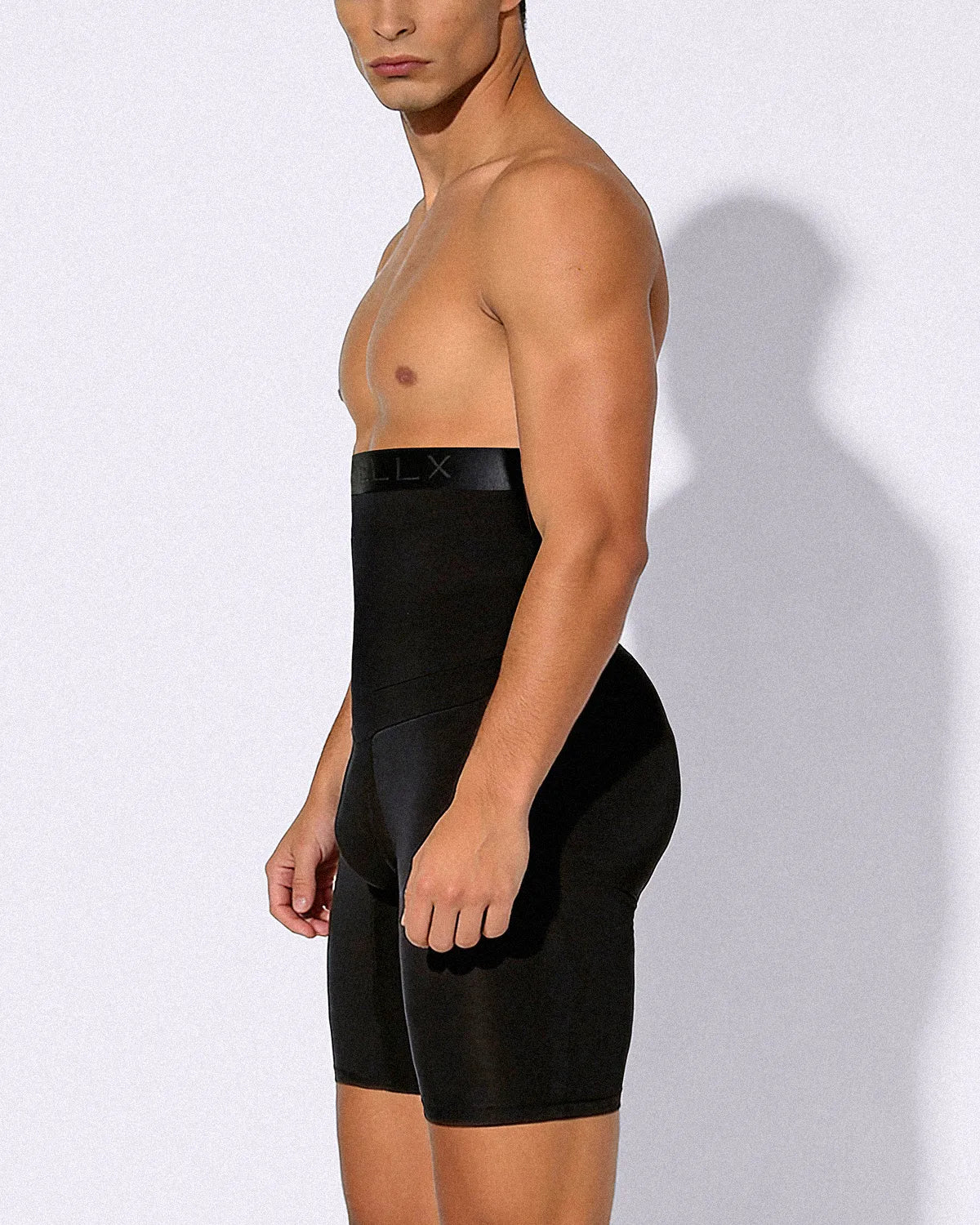 High-Waist Slimming Padded Shorts for Men
