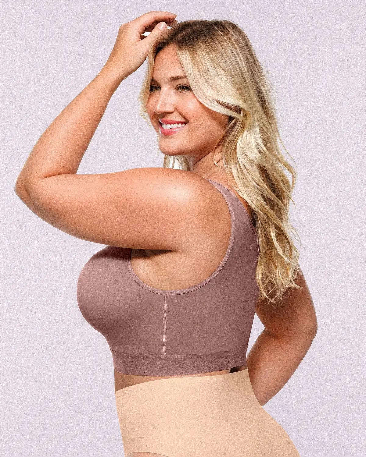Unlined Wireless Front-Closure Bra — Comfort & Support