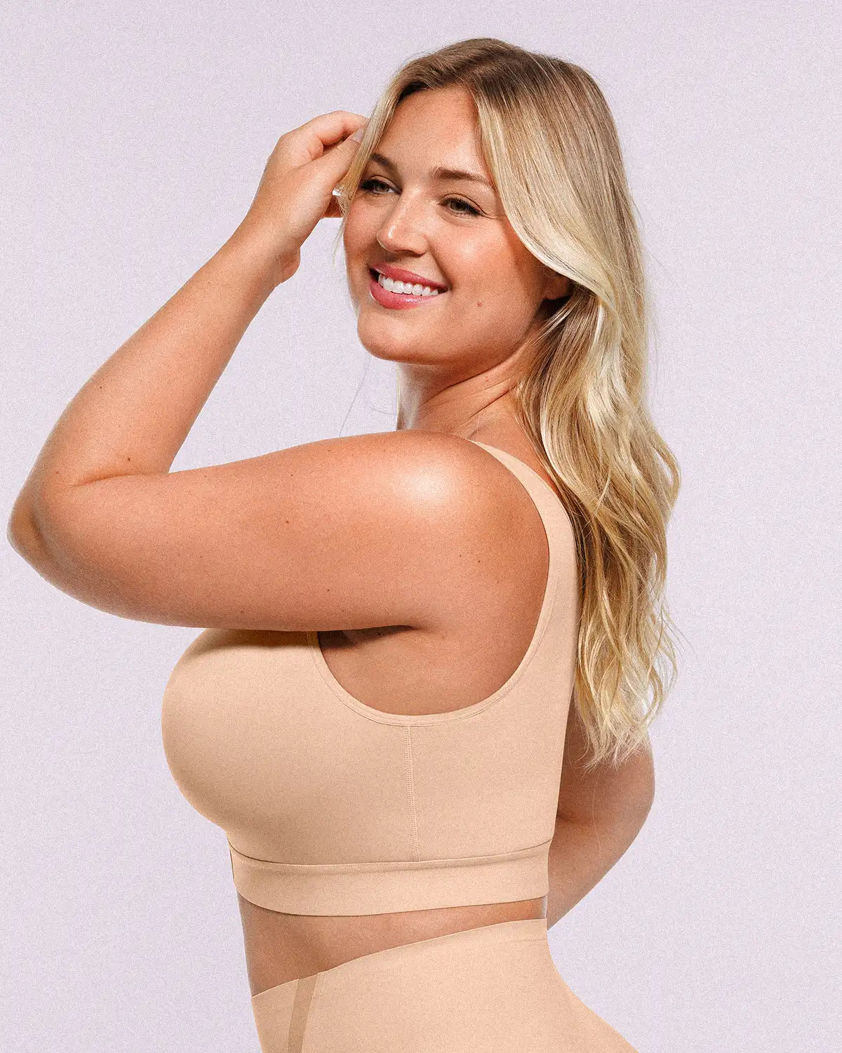 Unlined Wireless Back Support Bra — Comfort & Lift