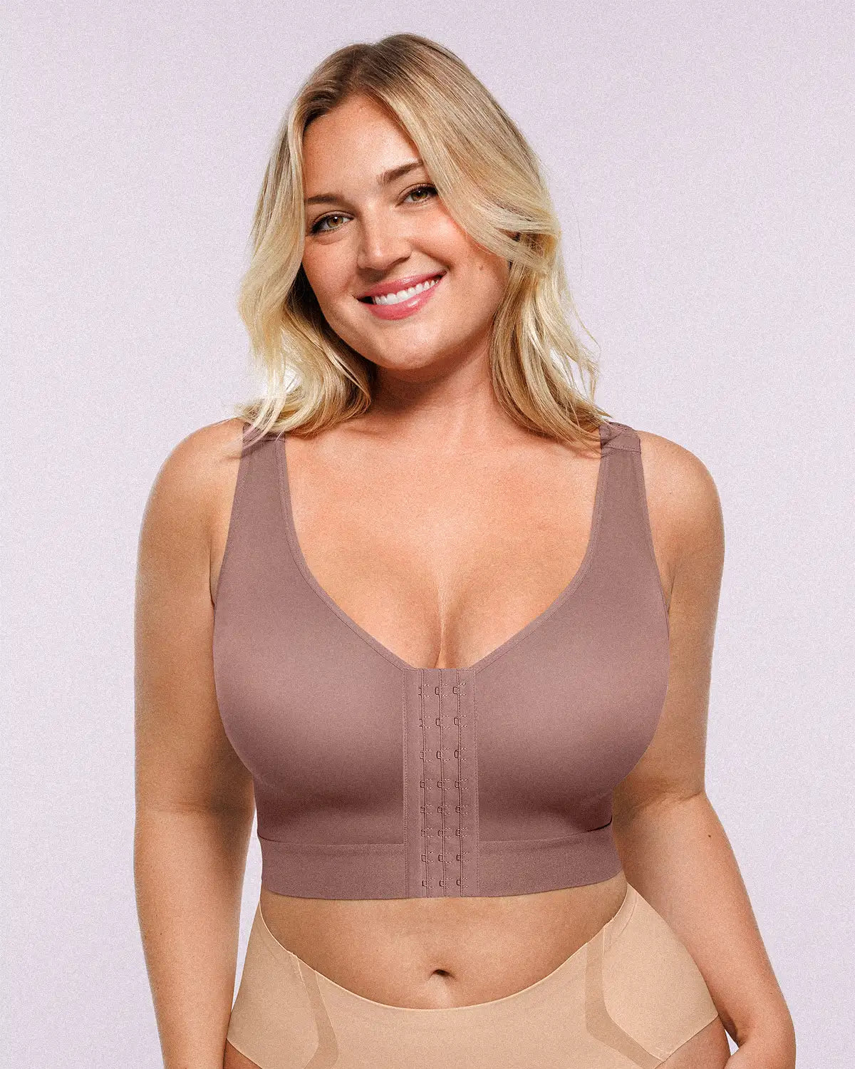 Unlined Wireless Back Support Bra — Comfort & Lift