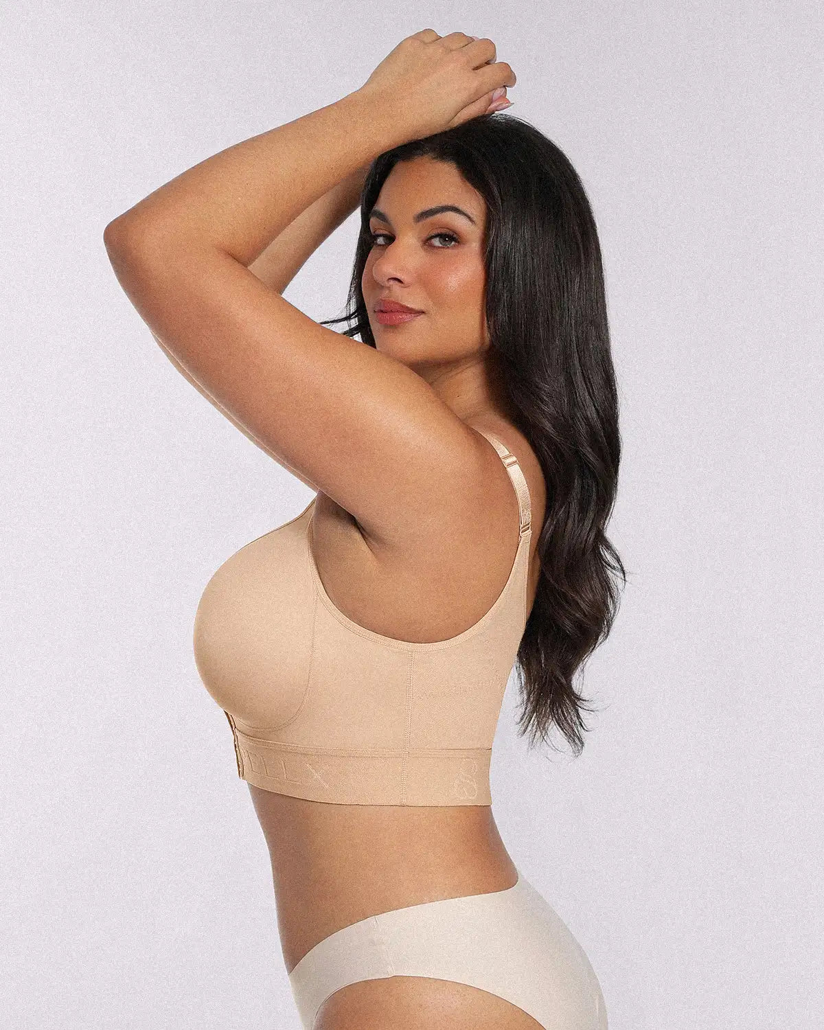 Unlined Wireless Front-Closure Bra — Comfort & Support