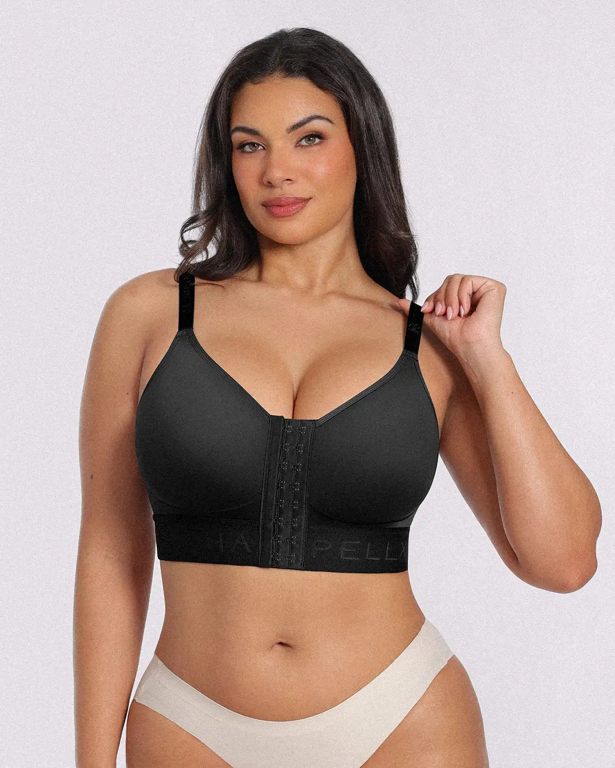 Unlined Wireless Front-Closure Bra — Comfort & Support