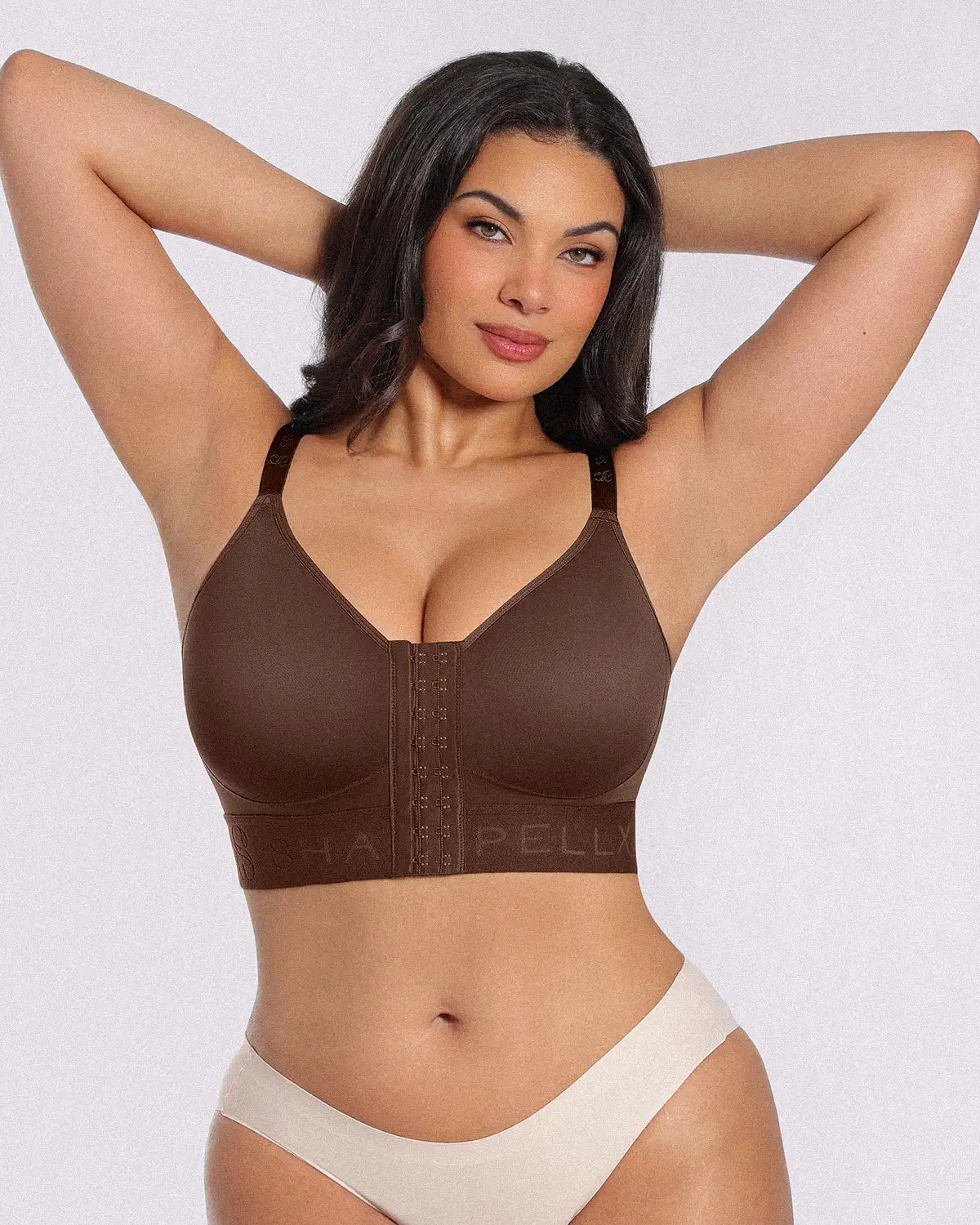 Unlined Wireless Front-Closure Bra — Comfort & Support