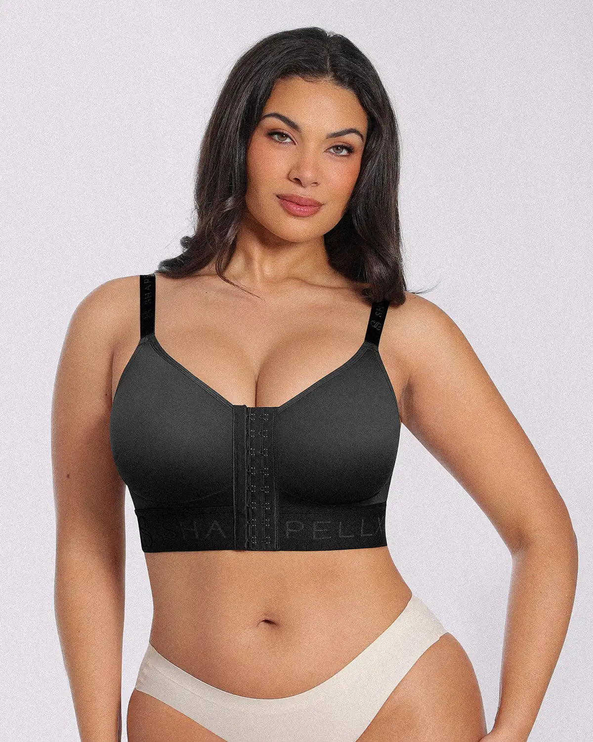 Unlined Wireless Front-Closure Bra — Comfort & Support