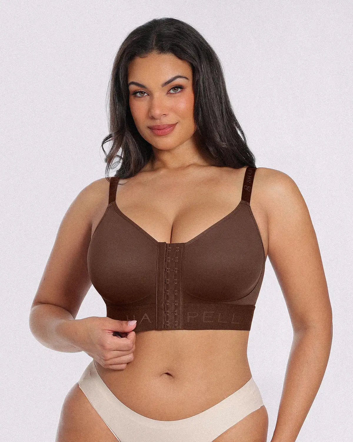 Unlined Wireless Front-Closure Bra — Comfort & Support