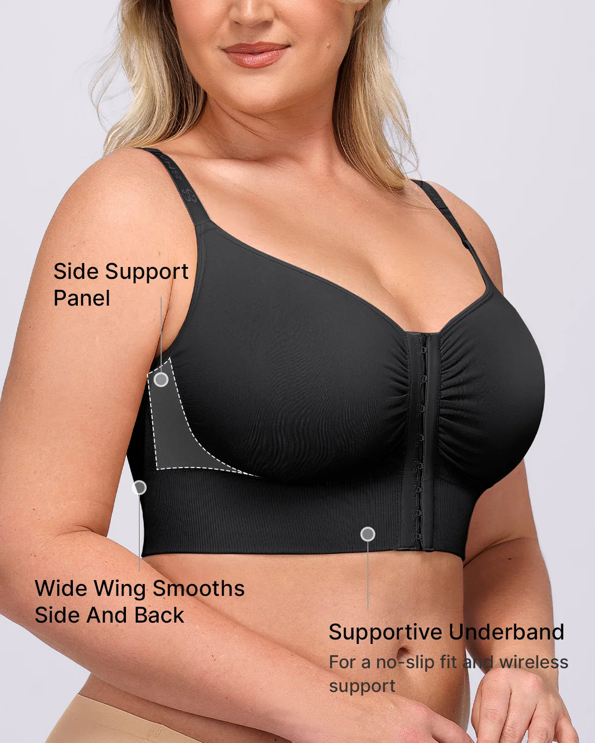 Back Smoothing Wireless Bra for Comfort and Support