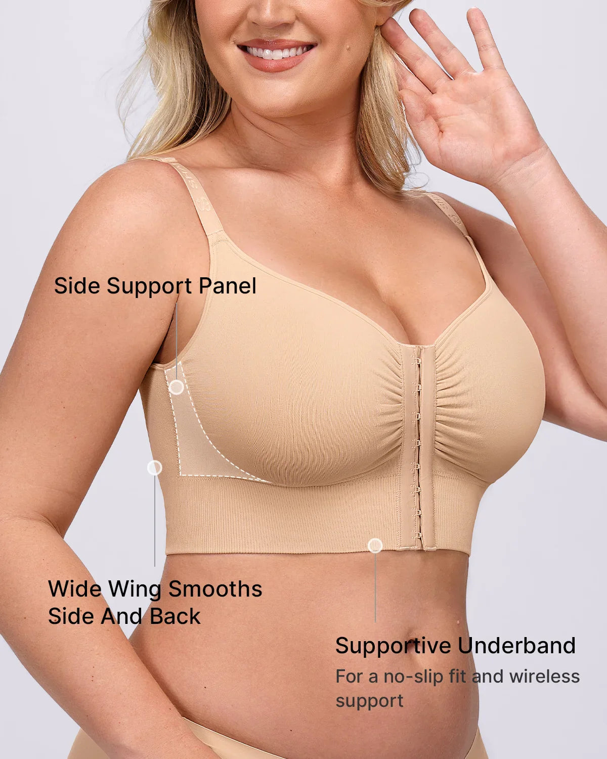 Back Smoothing Wireless Bra for Comfort and Support