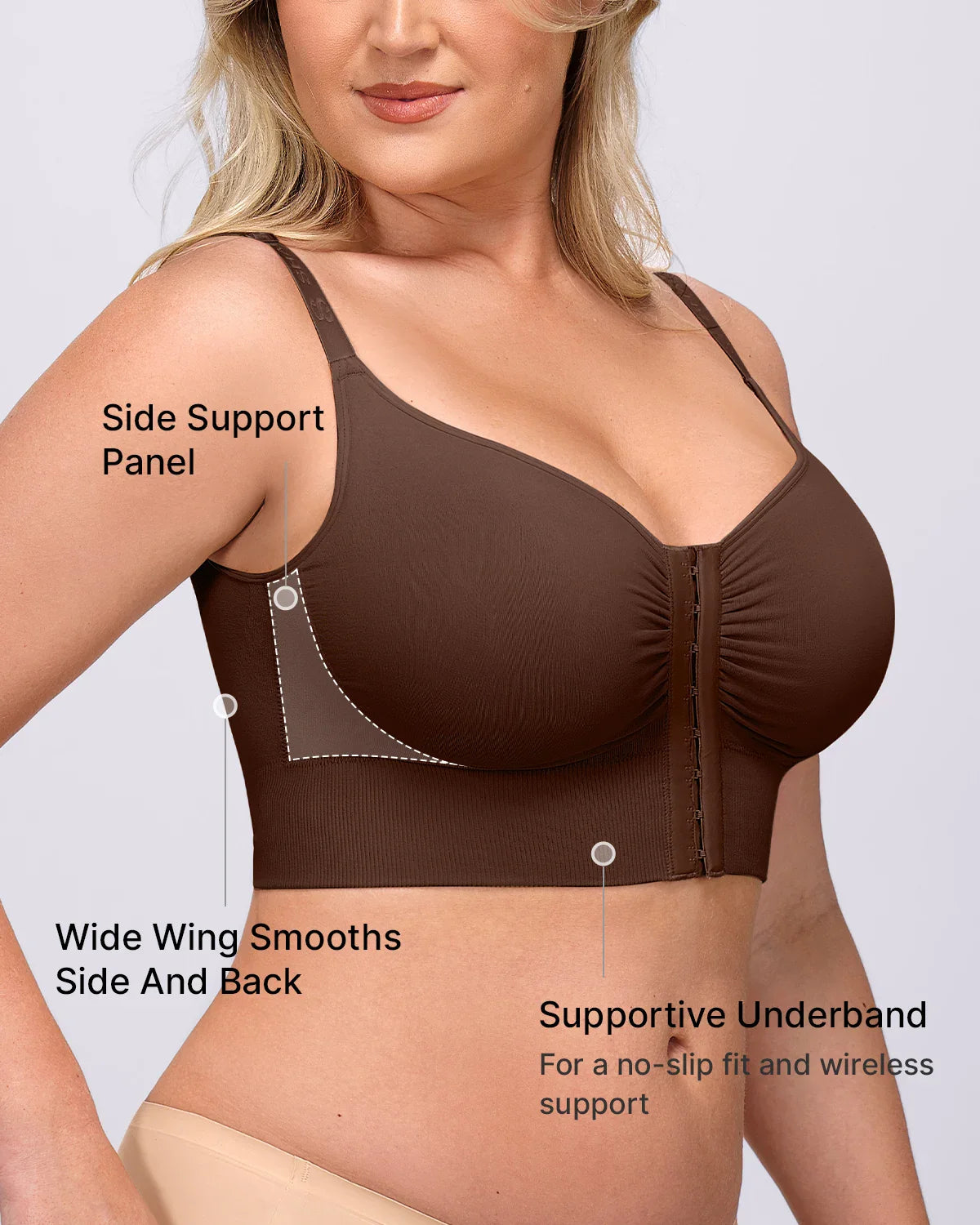 Back Smoothing Wireless Bra for Comfort and Support