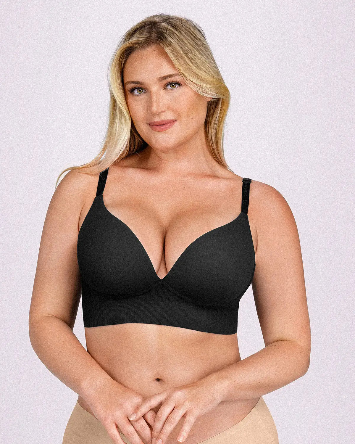 Back Smoothing Wireless Push-Up Bra