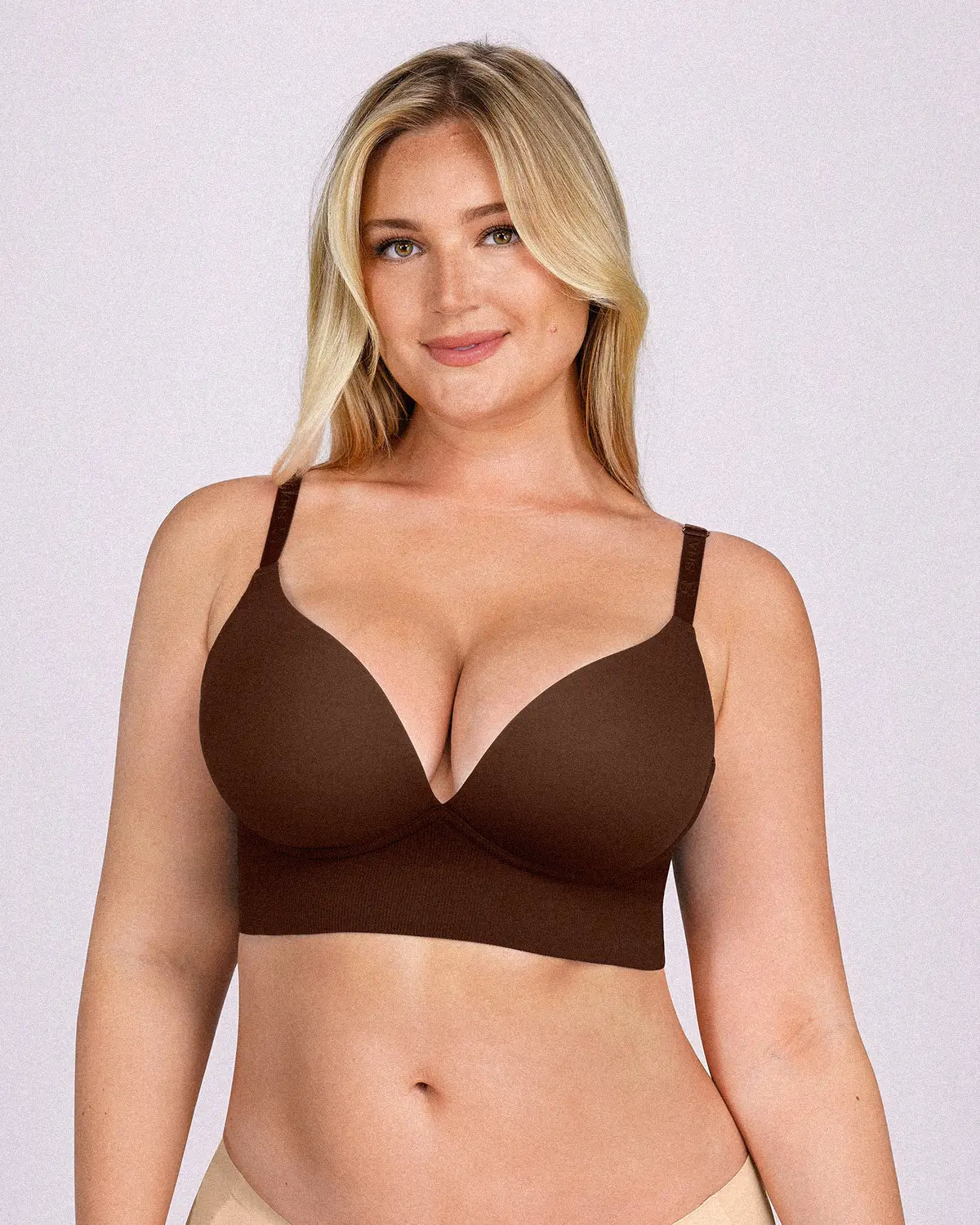 Back Smoothing Wireless Push-Up Bra