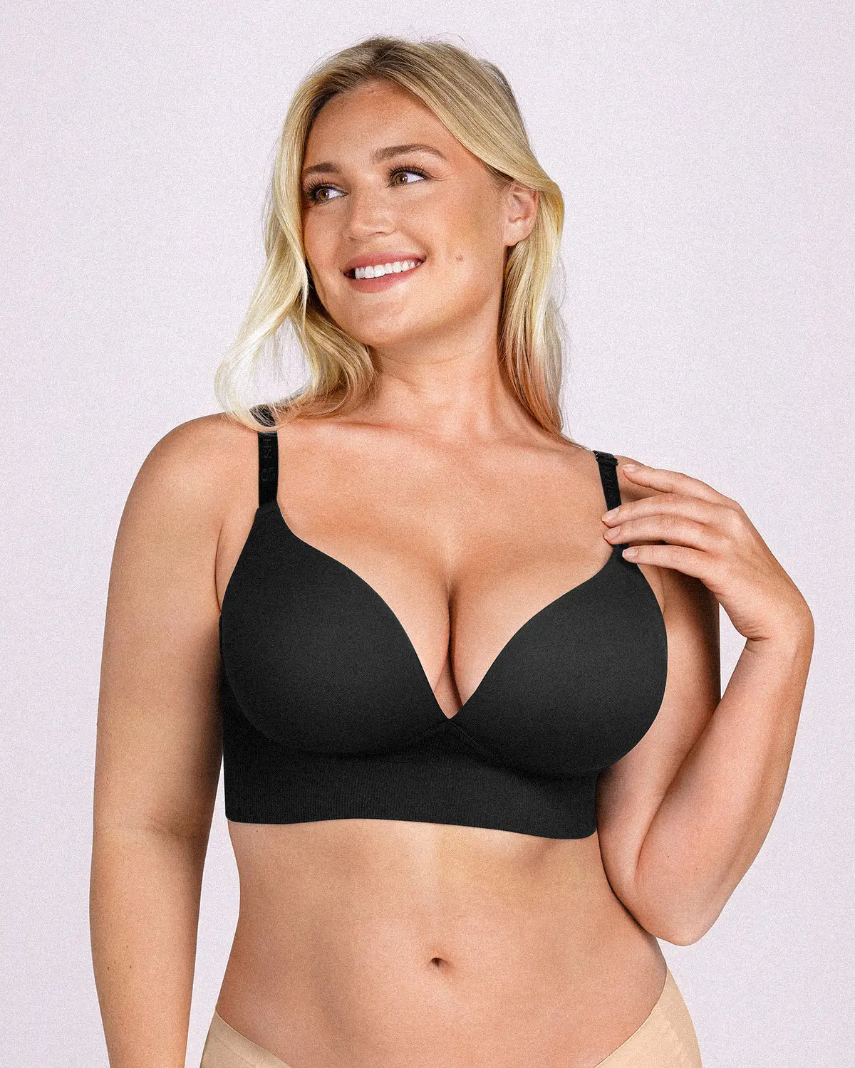 Back Smoothing Wireless Push-Up Bra