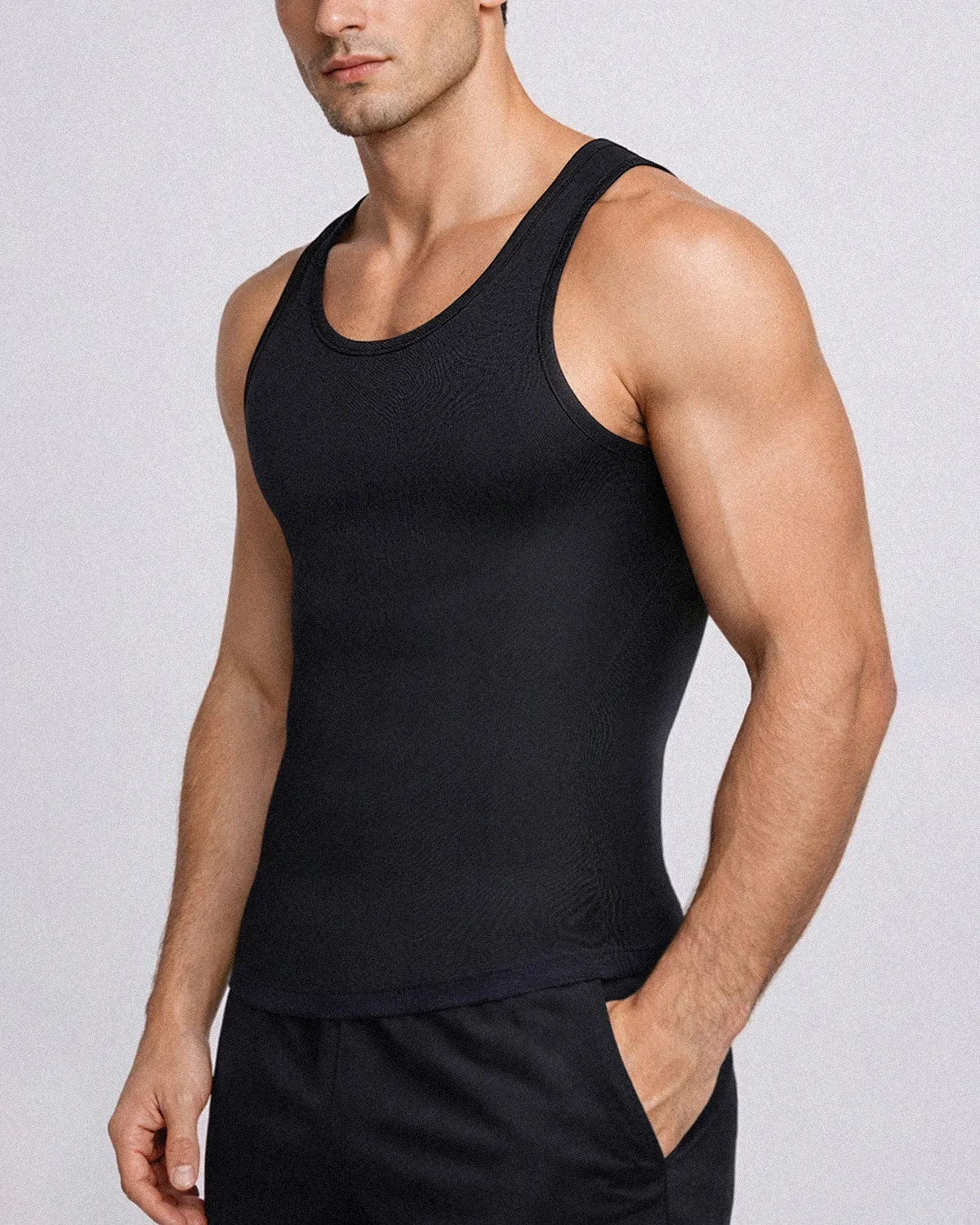 Seamless Compression Tank for Slimming Support