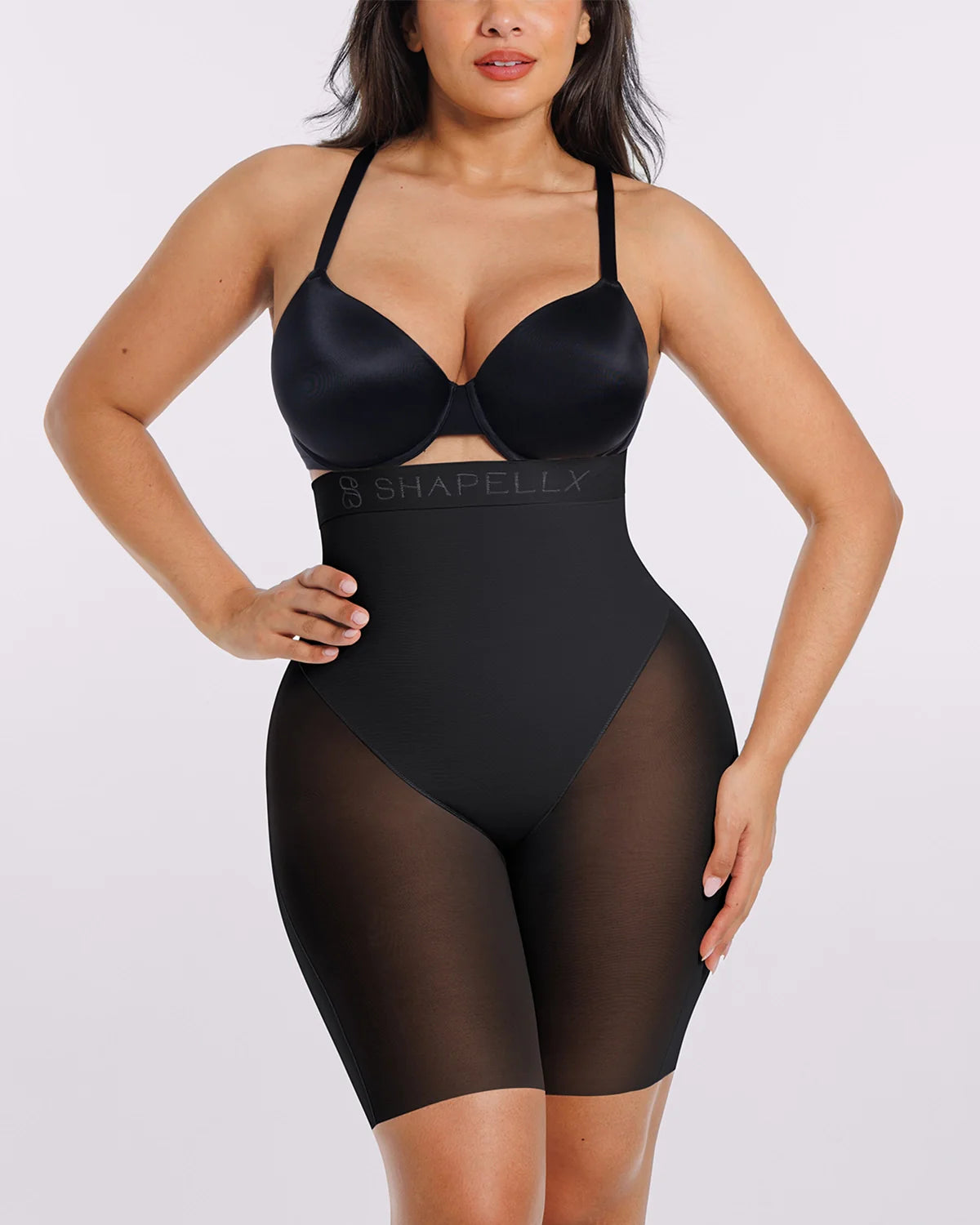 Butt Lift Padded Shorts with Flare Legs