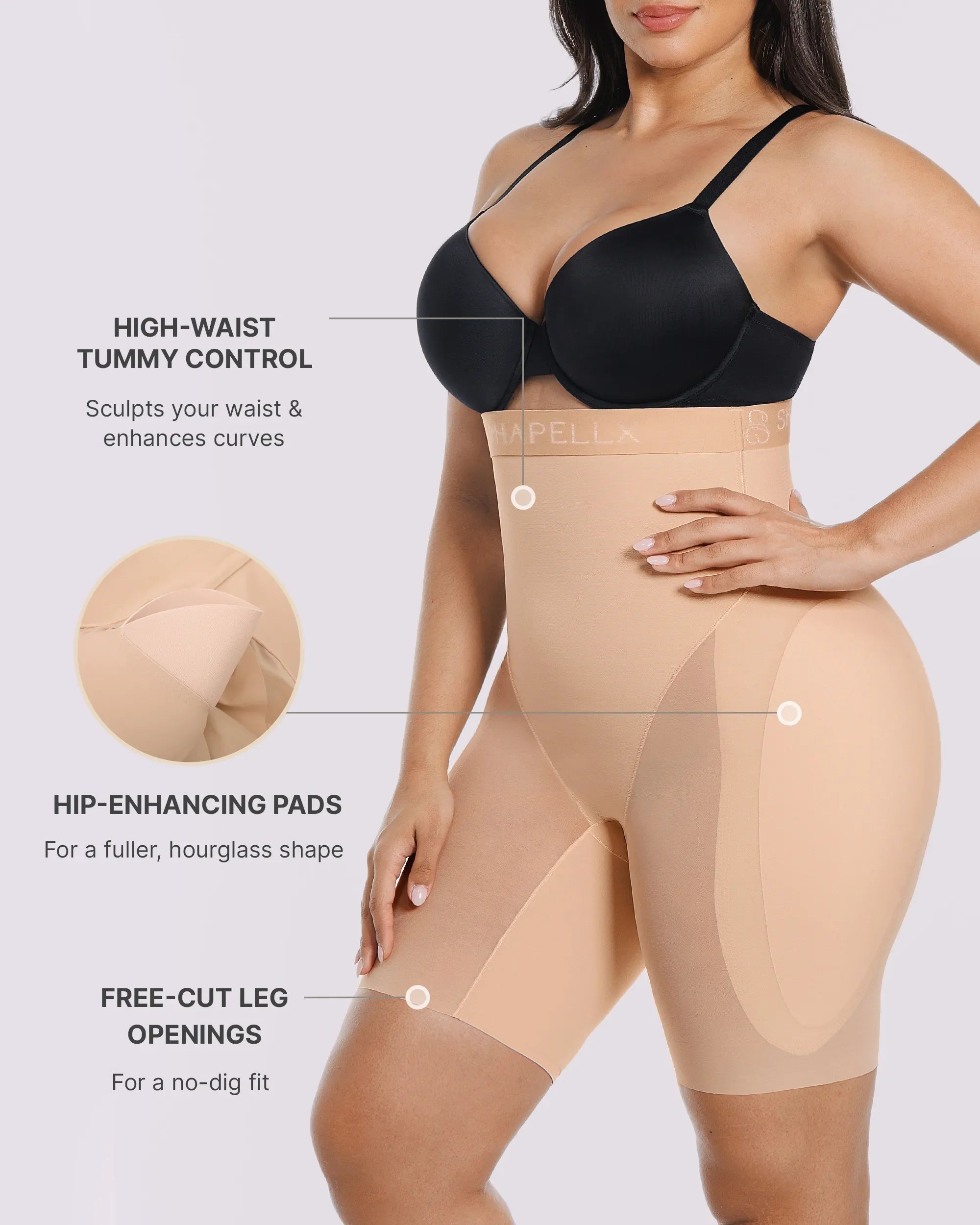 Smoothing Hip Enhancer Padded Shorts