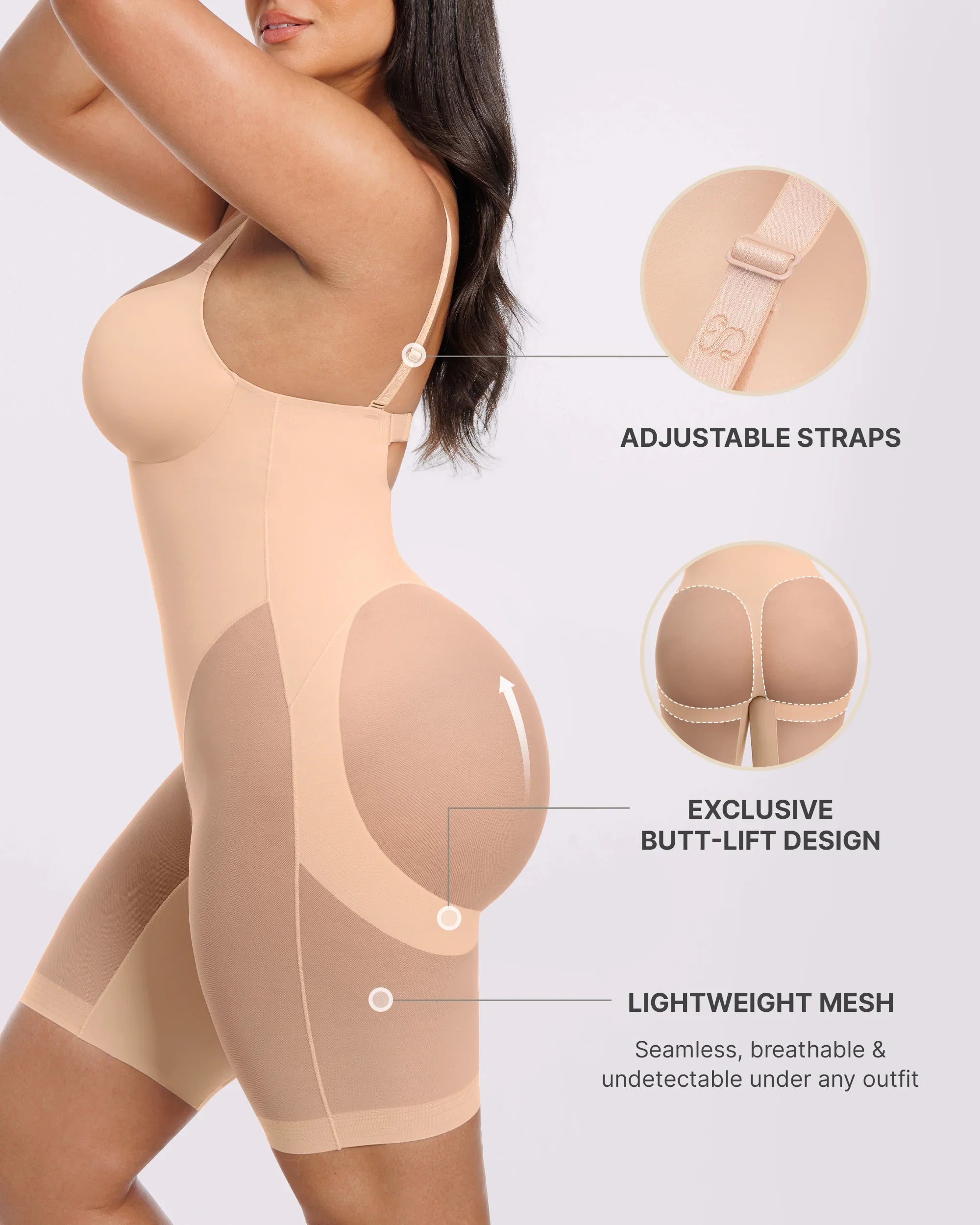 Low Back Mid Thigh Sculpting Bodysuit